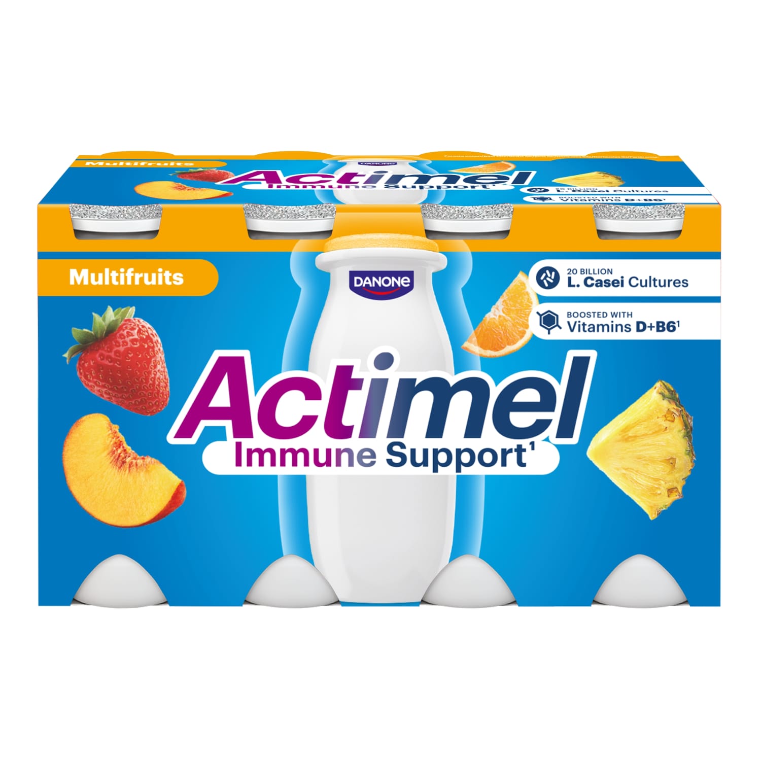 Fruit yogurt drink ACTIMEL, 8 x 100 g