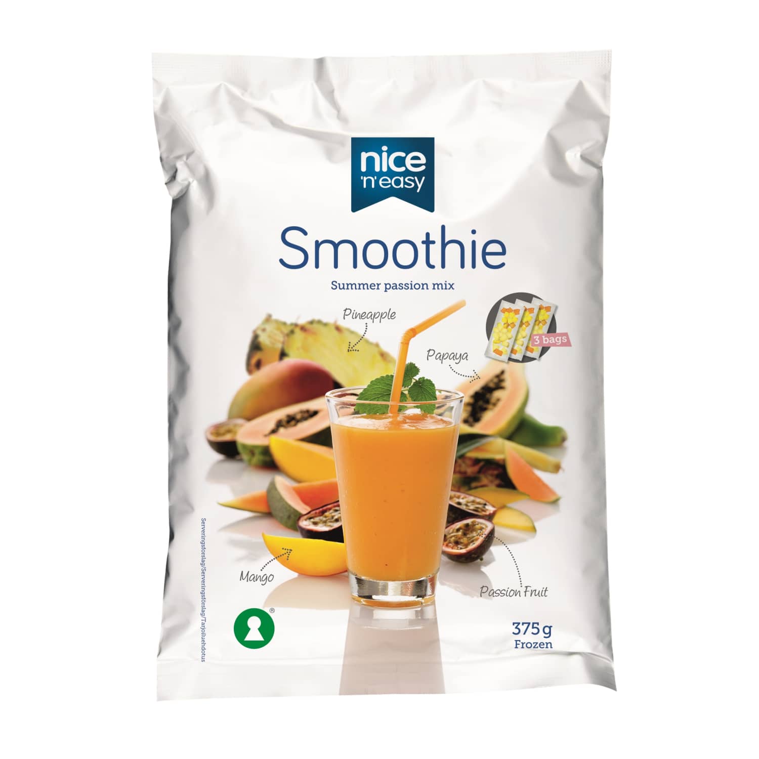 Frozen tropical fruits NICE'N'EASY, 375 g