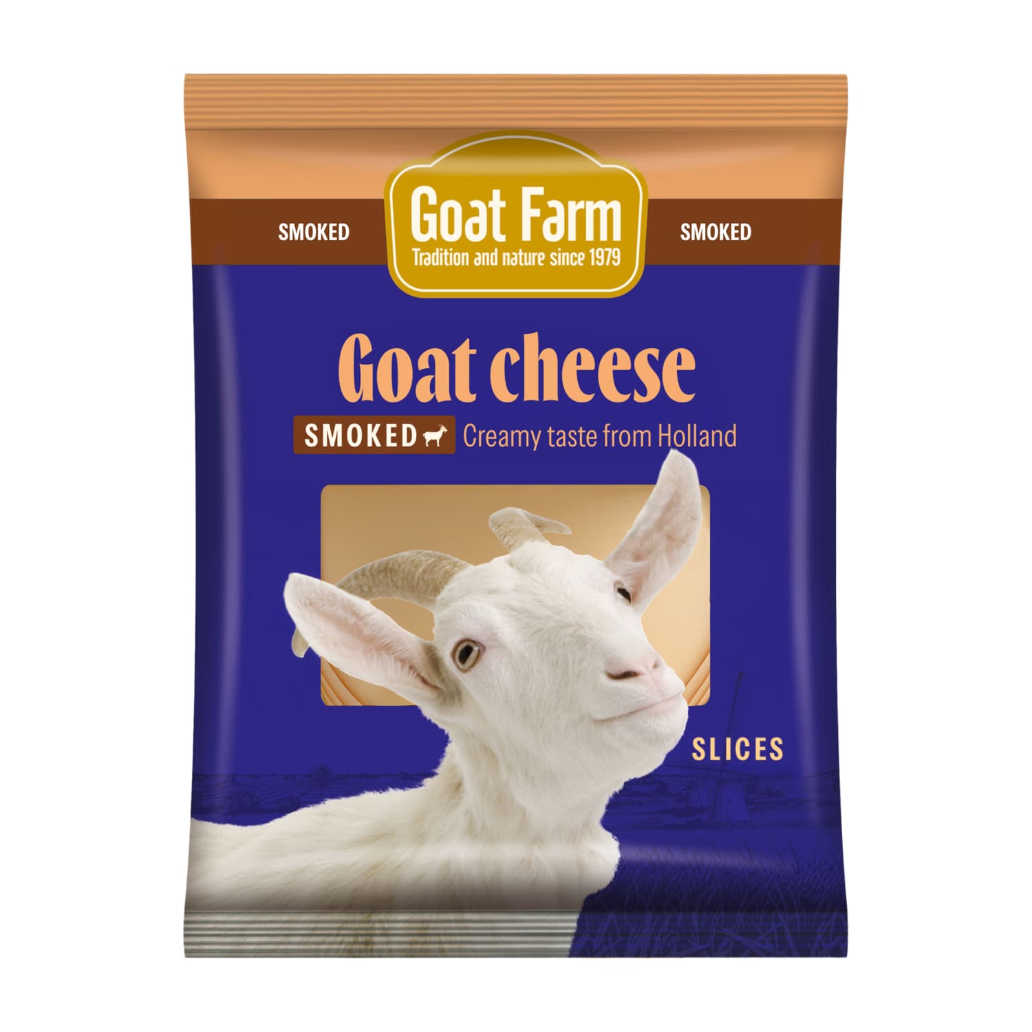 Smoked goat milk cheese GOAT FARM, 100 g