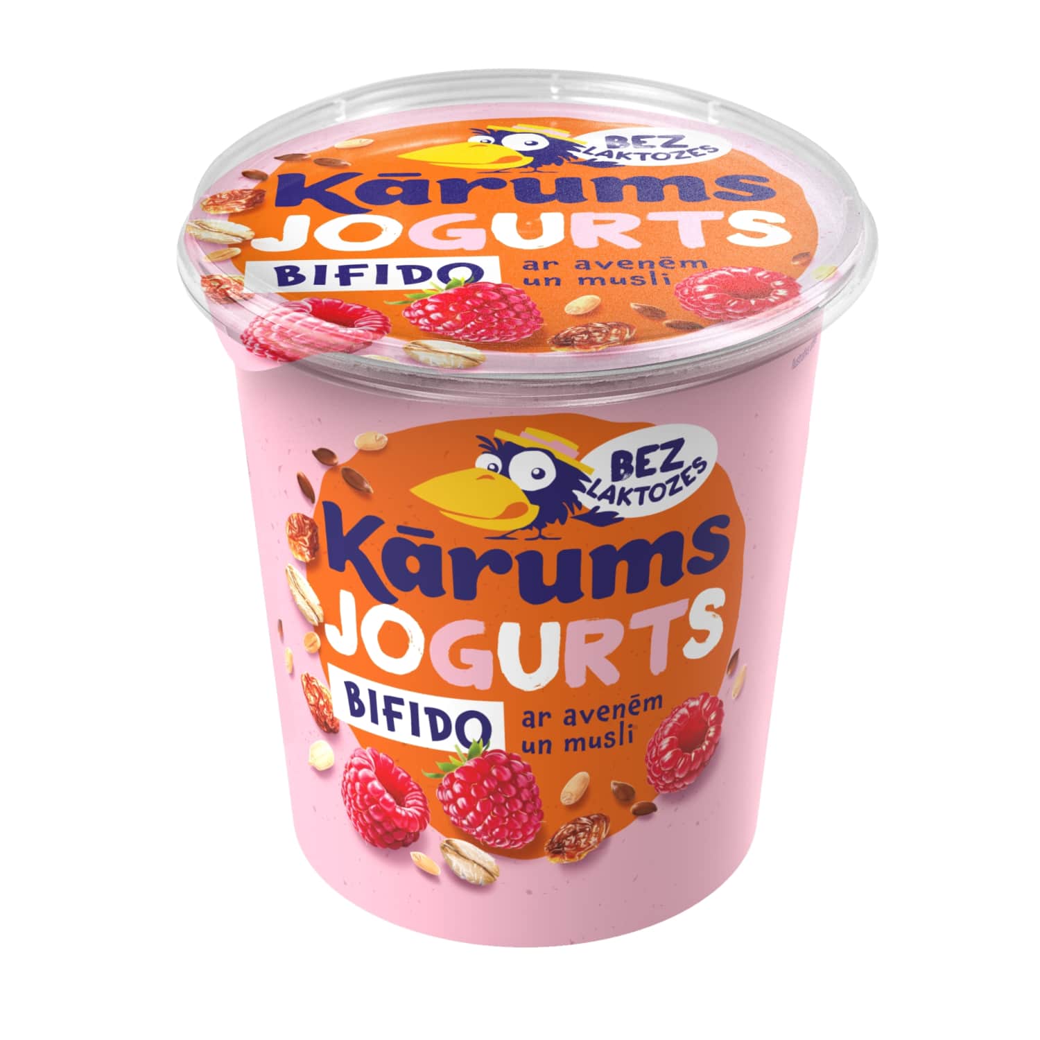 Jogurtas KARUMS su aviet. ir dribsn., 350 g