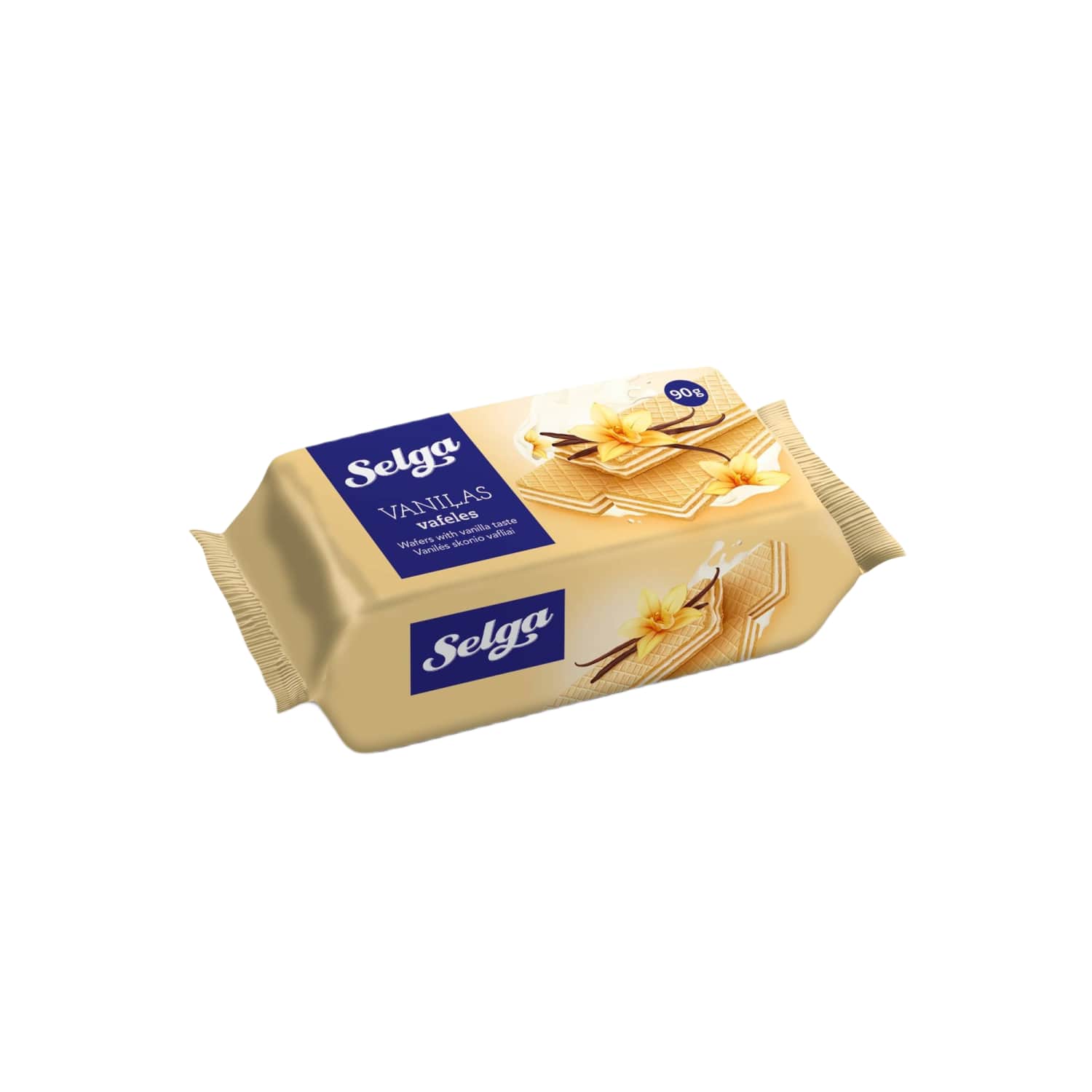 Vanilės skonio vafliai SELGA, 90 g