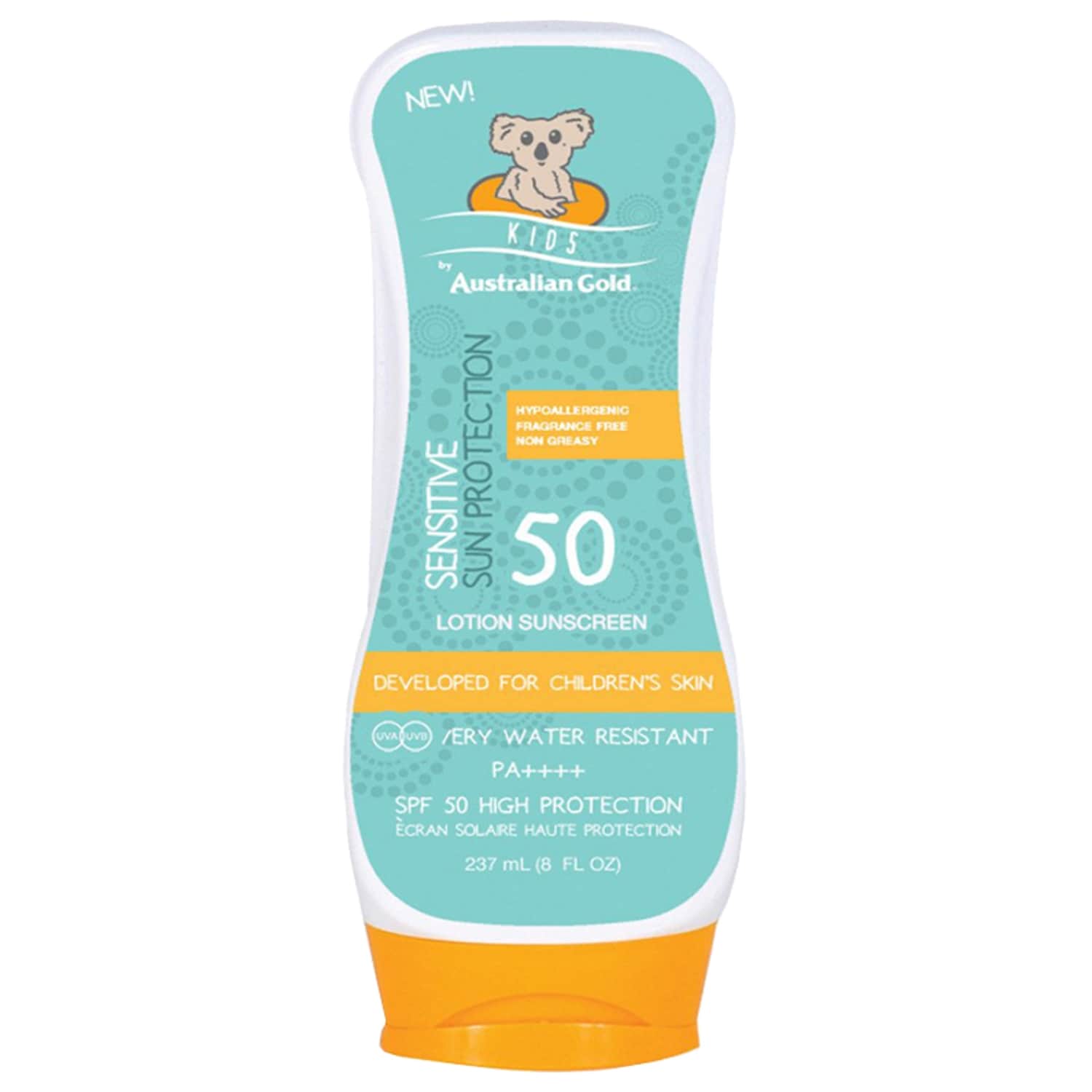 Детский солнцезащитный лосьон AUSTRAL.GOLD SPF50, 237 мл