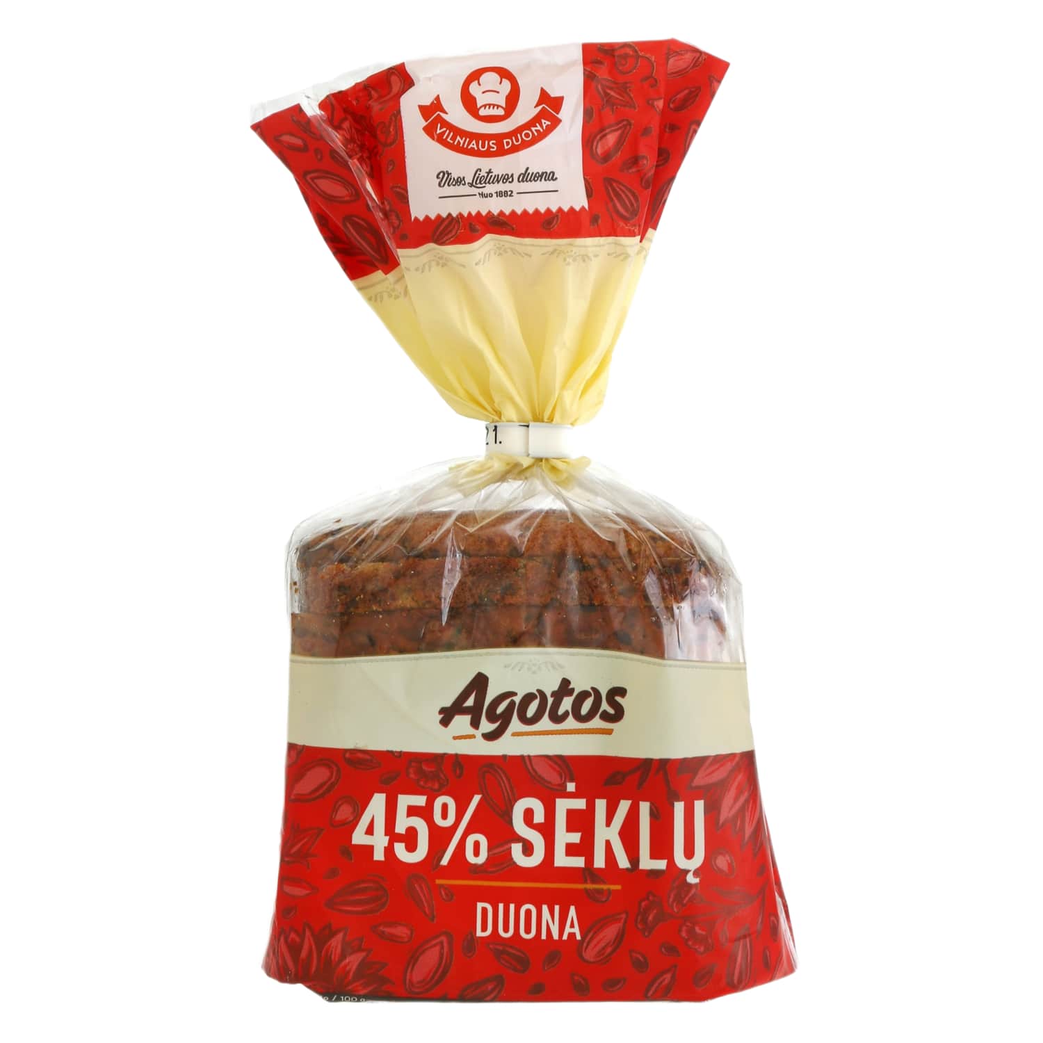 Хлеб с семенами AGOTOS, 45 %, 350 г