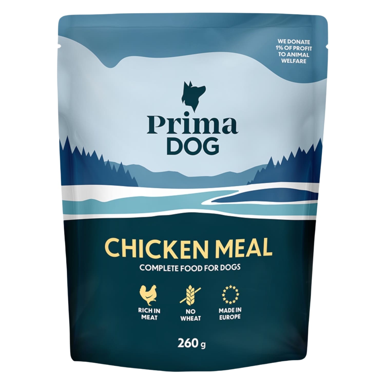 Консервированный корм для собак PRIMADOG, с курицей, 260 g
