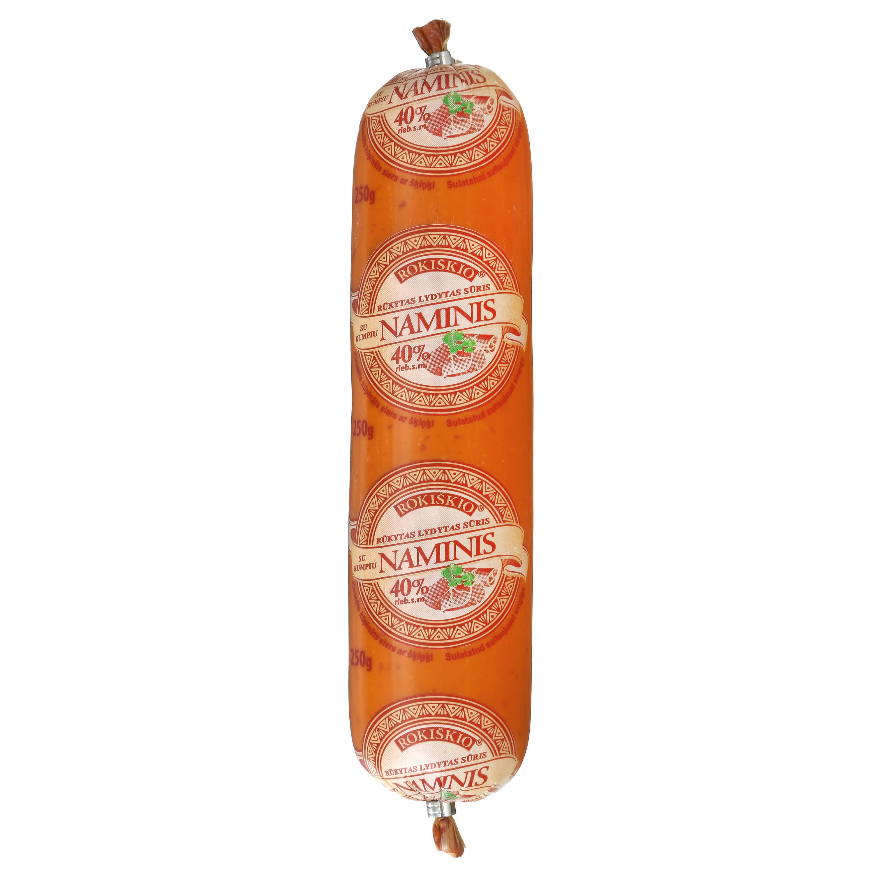 Rūk. lyd. sūris su kump. NAMINIS, 40 %, 250 g