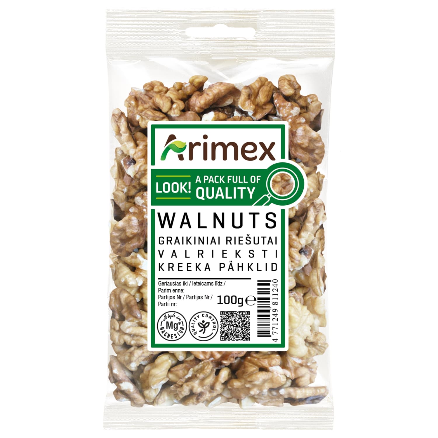 Graikiniai riešutai ARIMEX, 100g