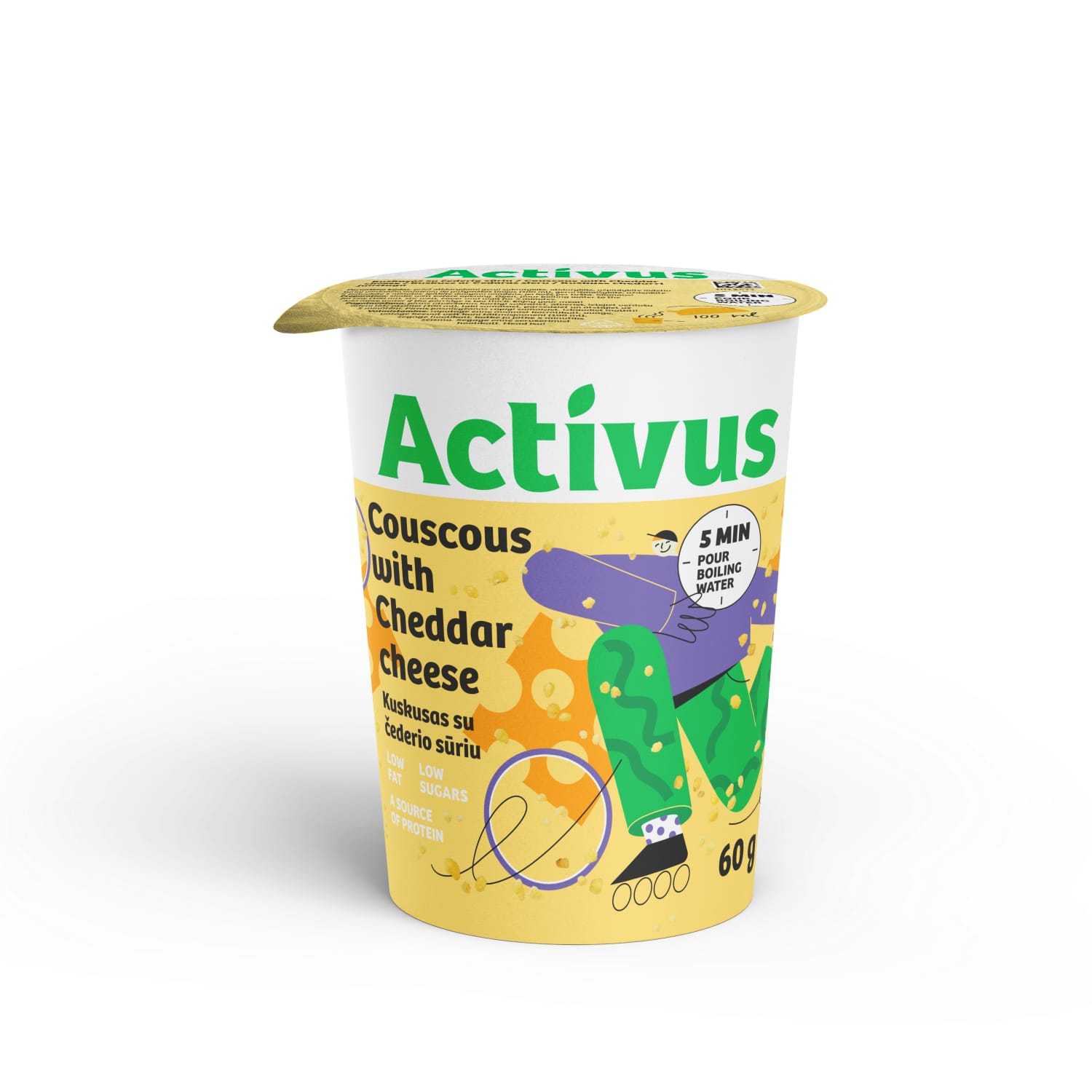 Couscous with cheddar cheese ACTIVUS, 60 g