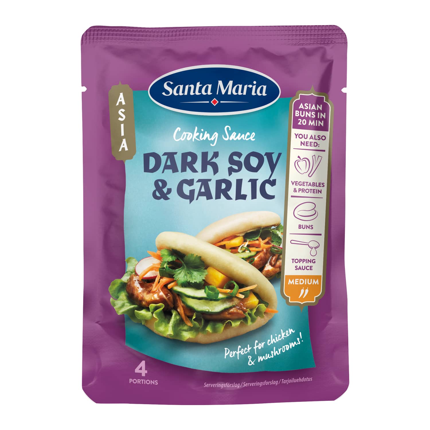 Соус Wok с соей и чесноком SANTA MARIA, 100 г