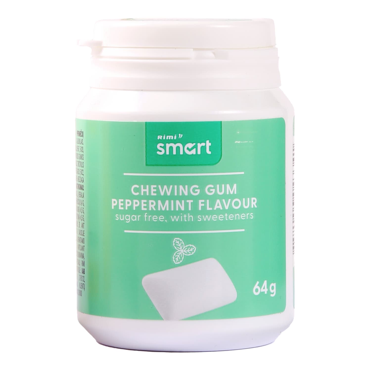 Chewing gum RIMI SMART mint flavor with sweetener, 64 g