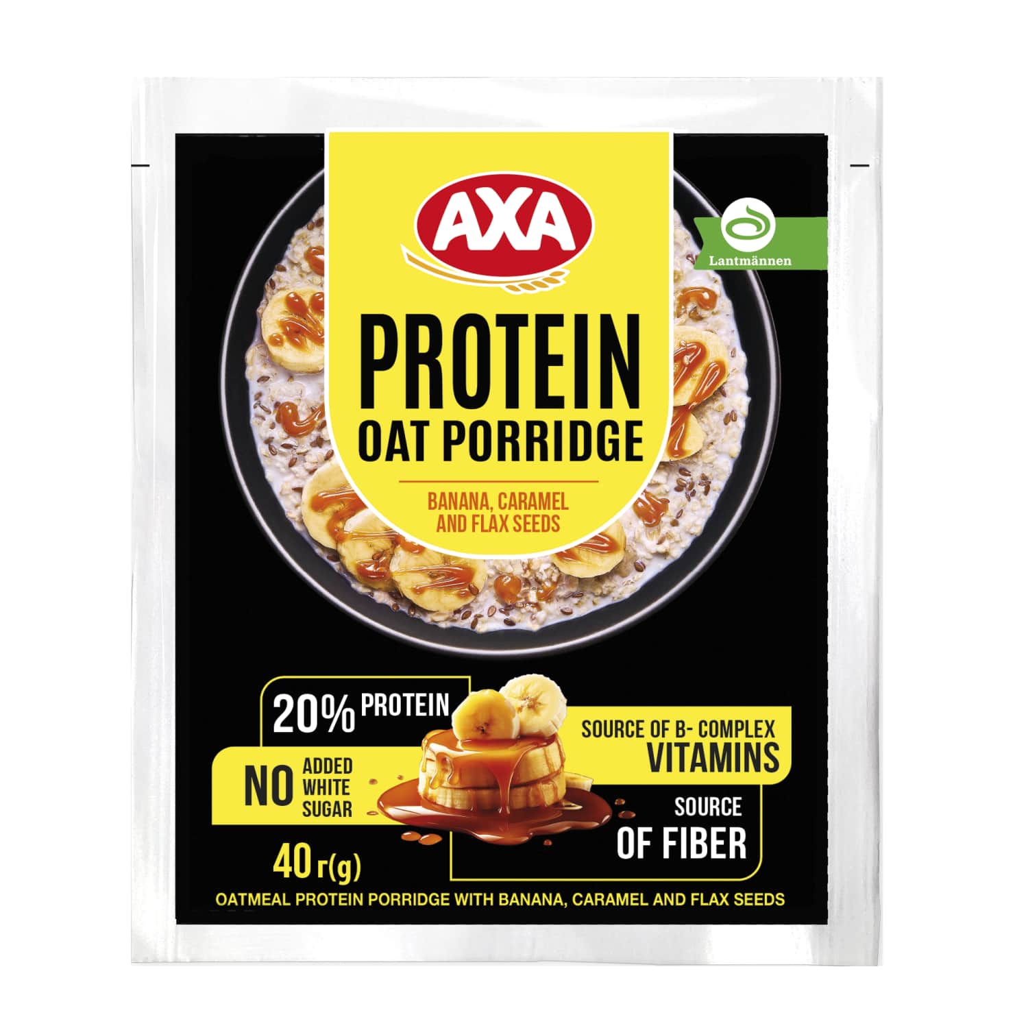 Aviž. baltym. košė su ban., karam. AXA, 40 g