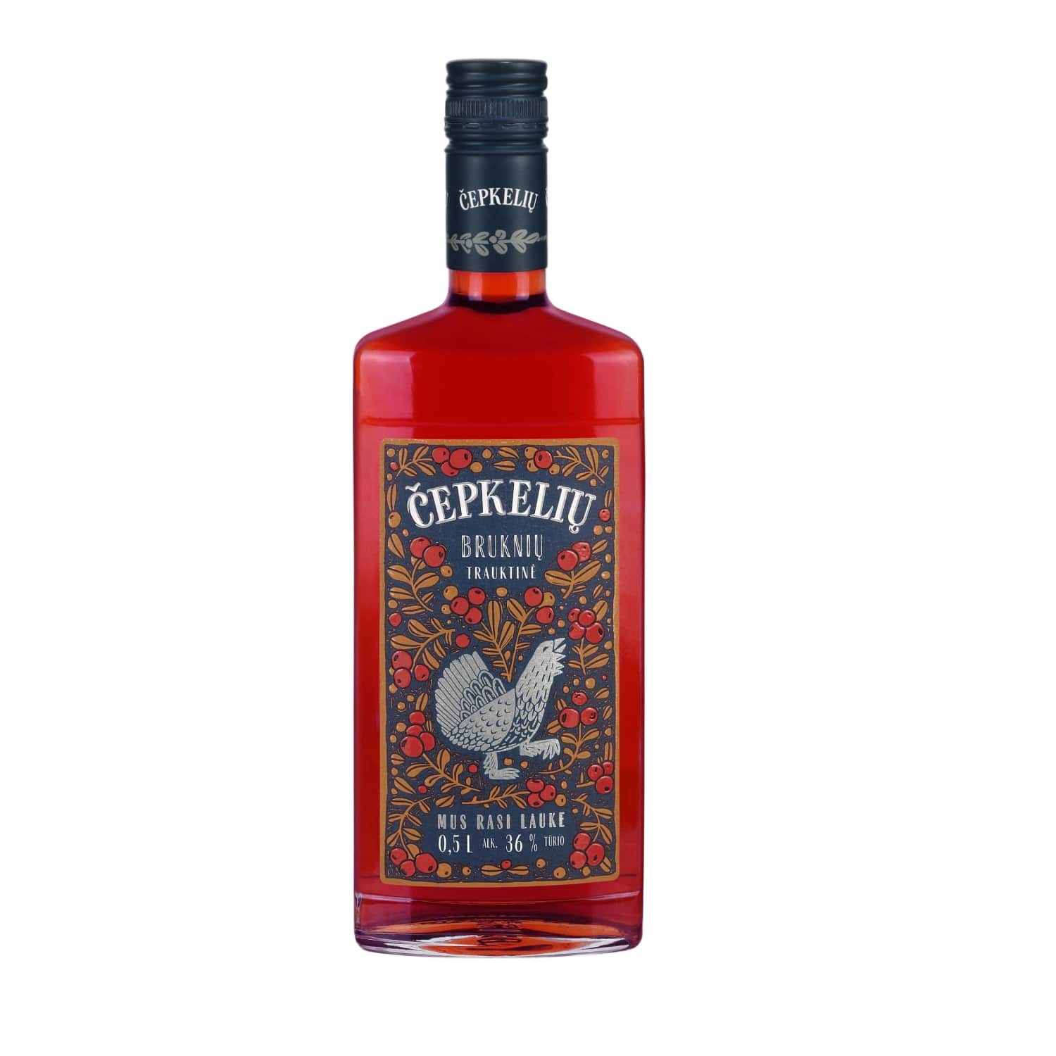 Trauk.su brukn.sult.ČEPKELIŲ, 36 %, 0,5 l