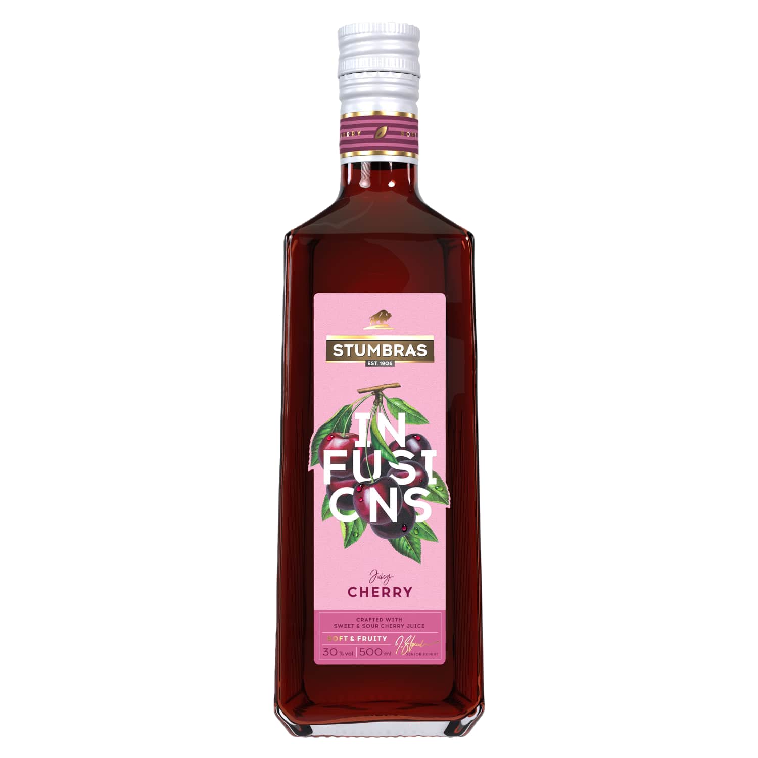 Sp. gėrimas STUMBRAS CHERRY INF., 30 %, 0,5 l