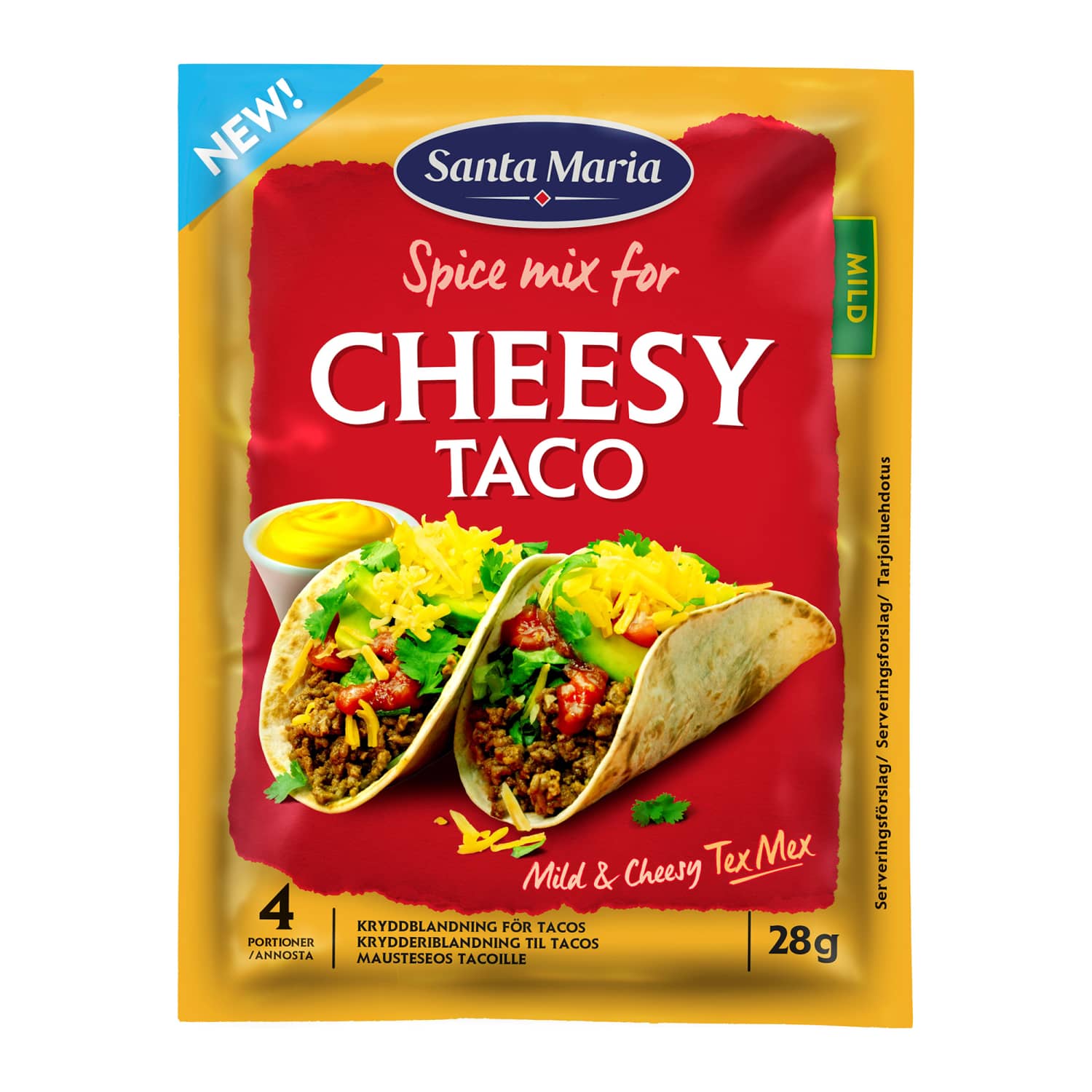 Spice mix SANTA MARIA CHEESY TACO, 28 g