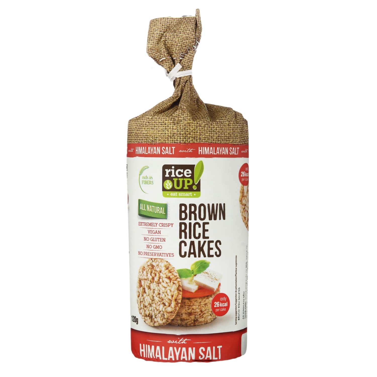 Brown rice crisps Himalayan salt RICE UP, 120 g