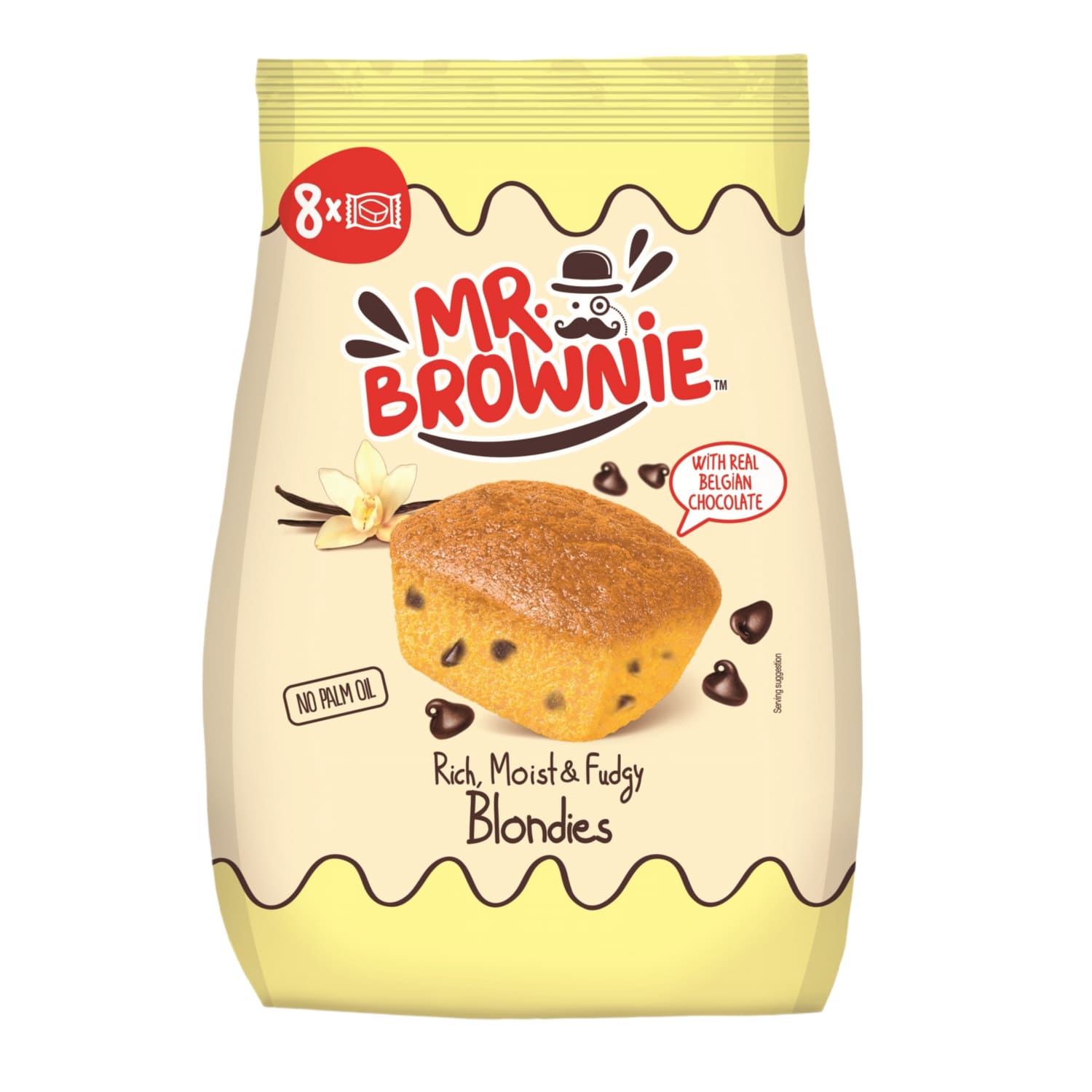 Ванильные кексы с бельгийским шоколадом MR BROWNIE, 200 г