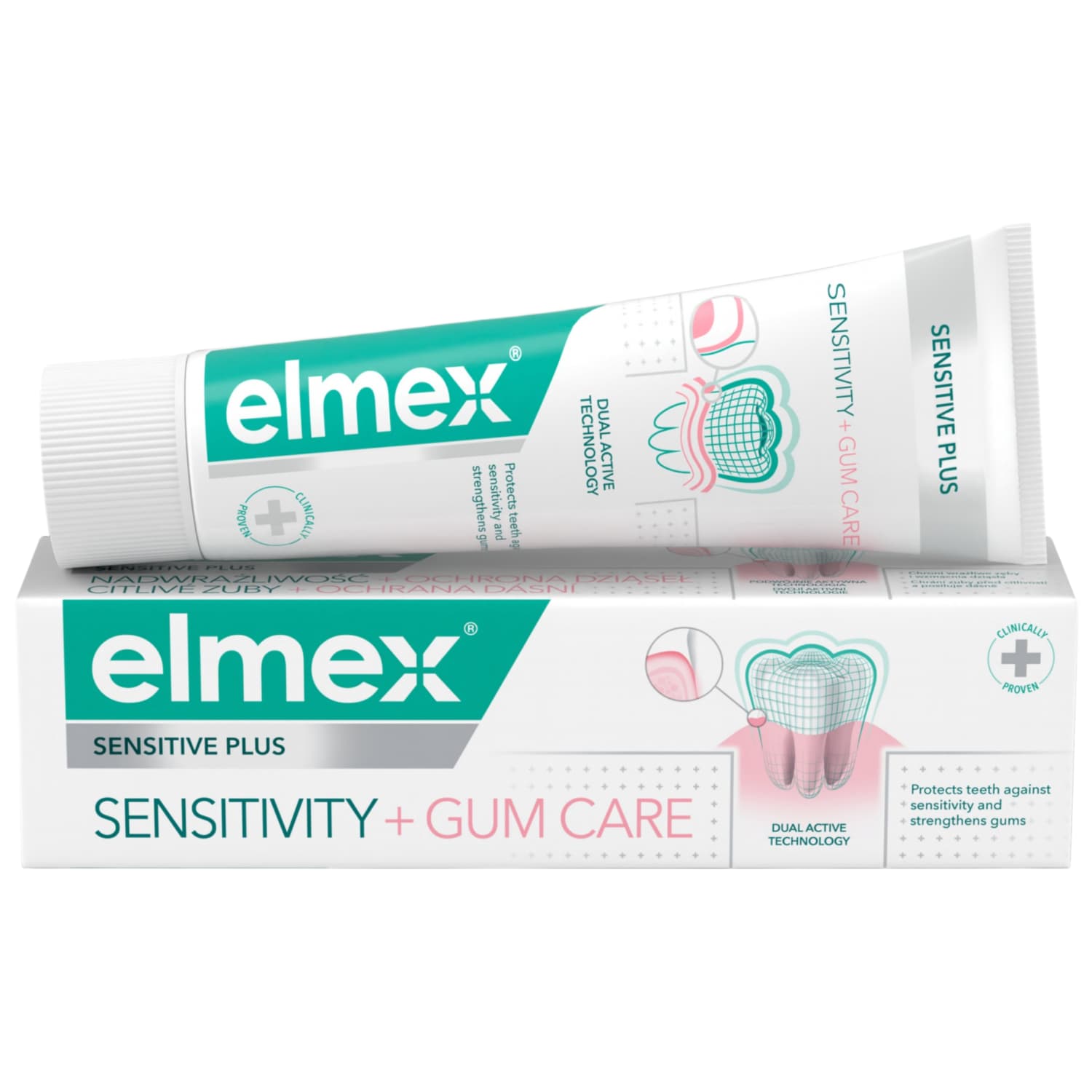 Toothpaste ELMEX SENSITIVE PLUS GUM, 75 ml