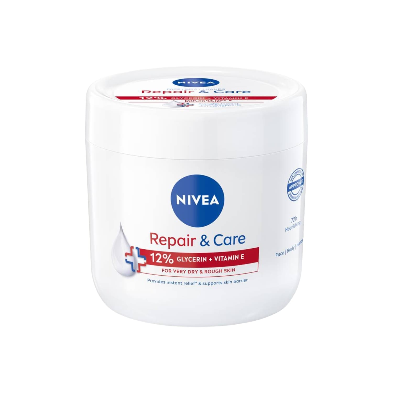 Крем для сухой кожи NIVEA REPAIR, 400 мл