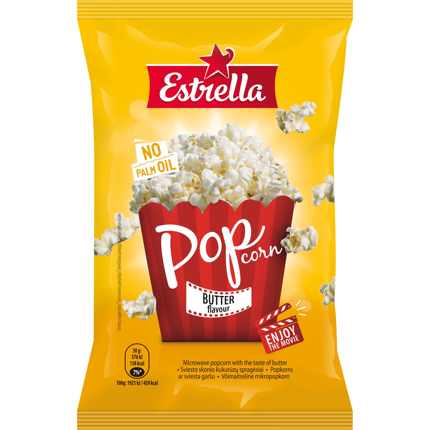 Sviesto sk. kukurūzų spragėsiai ESTRELLA, 90g