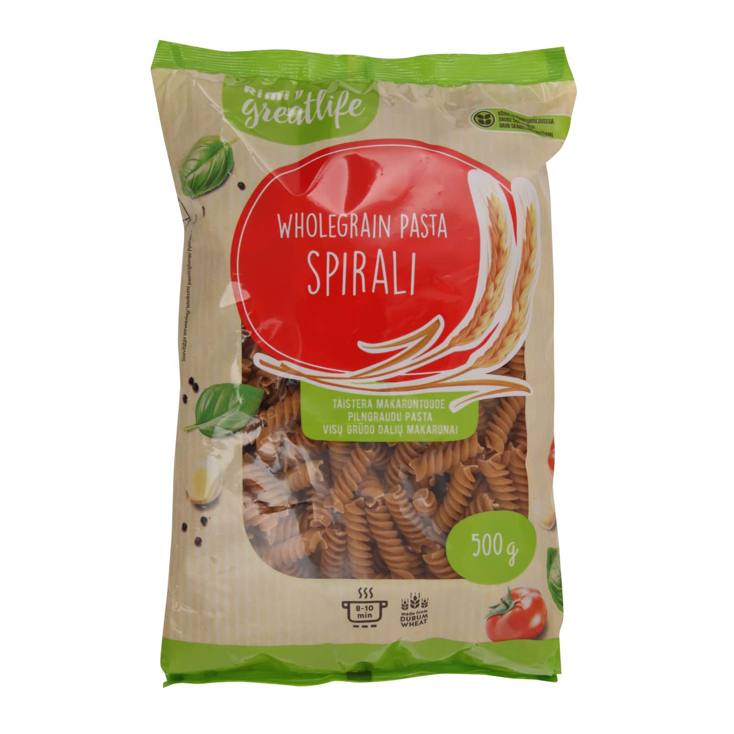 Макароны SPIRALI RIMI GREATLIFE, 500 г