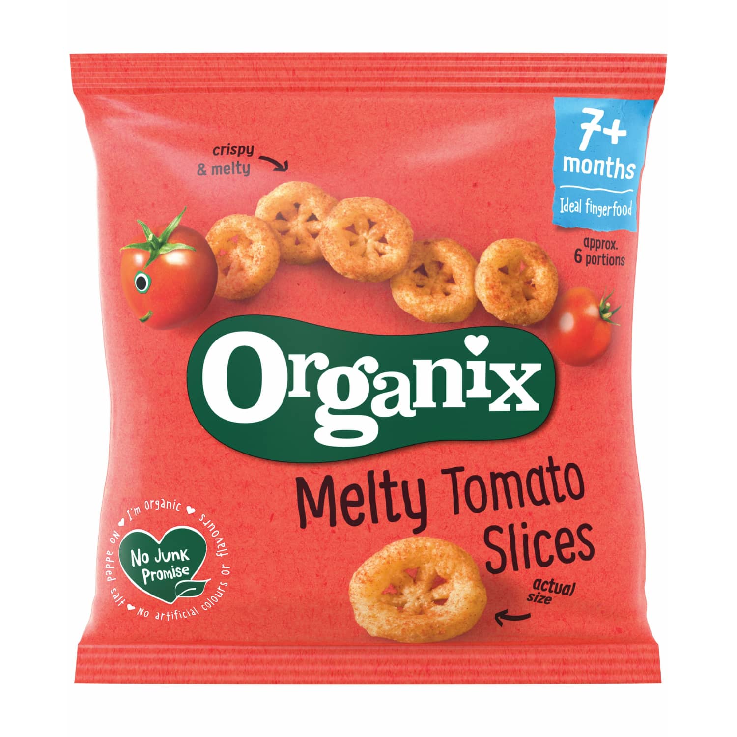 Tomato slices snack ORGANIX EKO, 7 months, 20 g
