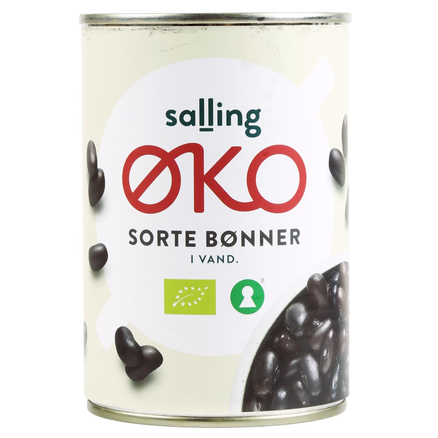 Органические чёрные бобы SALLING EKO, 420 / 252 г