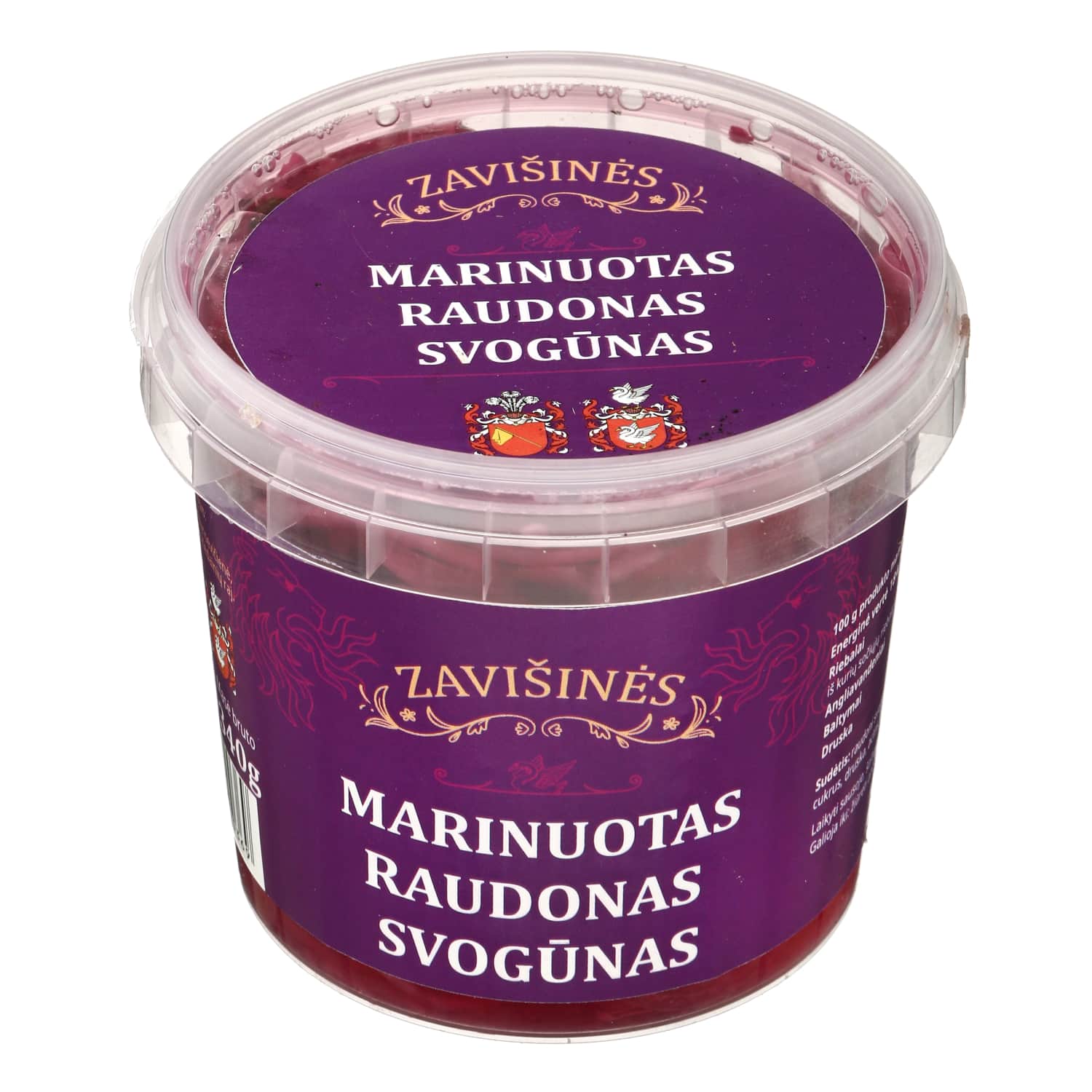 Marinuotas raudonas svogūnas, 170 g