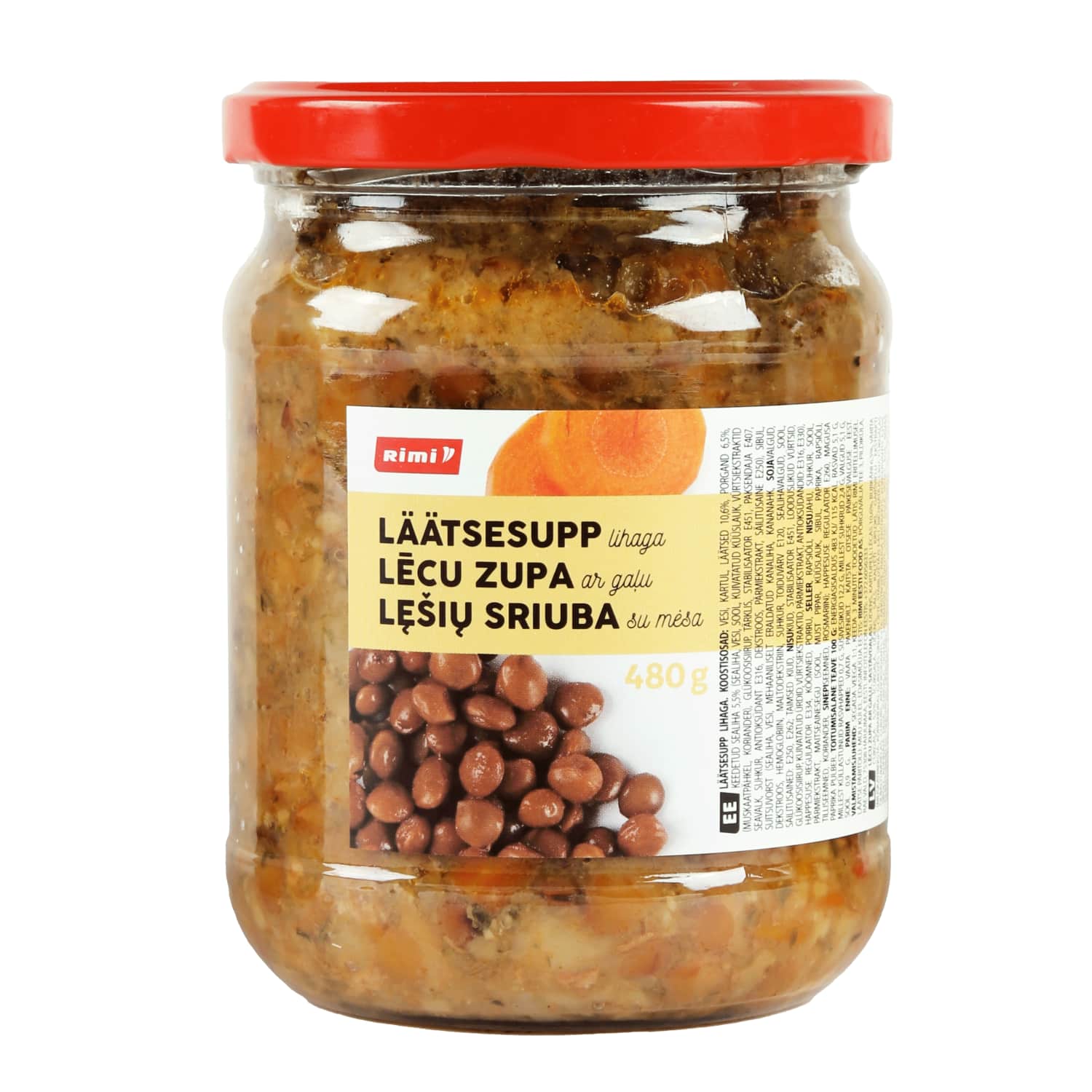 Суп из чечевицы с мясом RIMI, 480 г