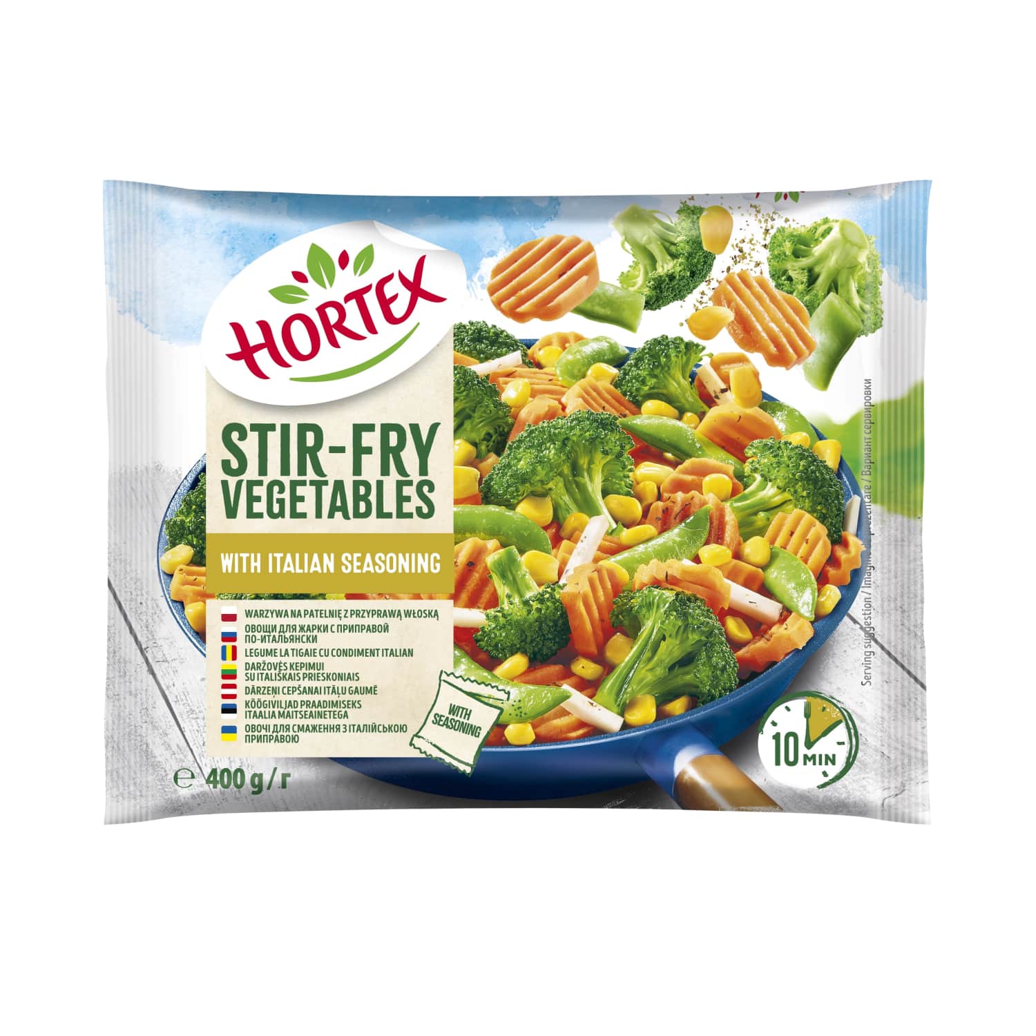 Vegetables for frying with Italian spices HORTEX, 400 g