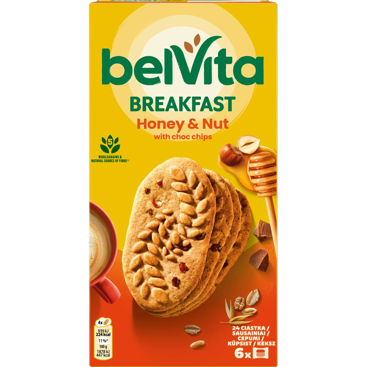 Печенье BELVITA ОРЕХИ И МЁД, 300 г
