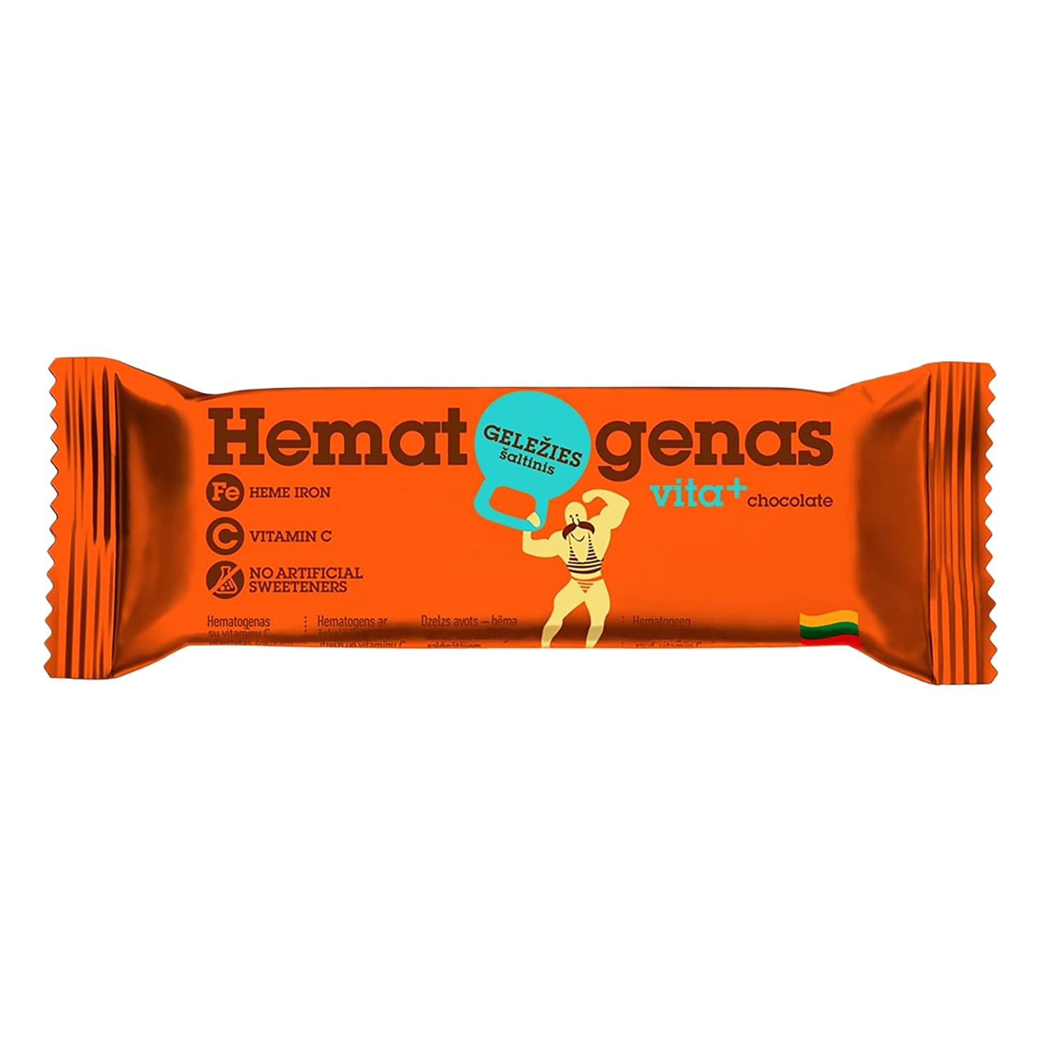 Batonėlis HEMATOGENAS VITA + su glaistu, 40 g
