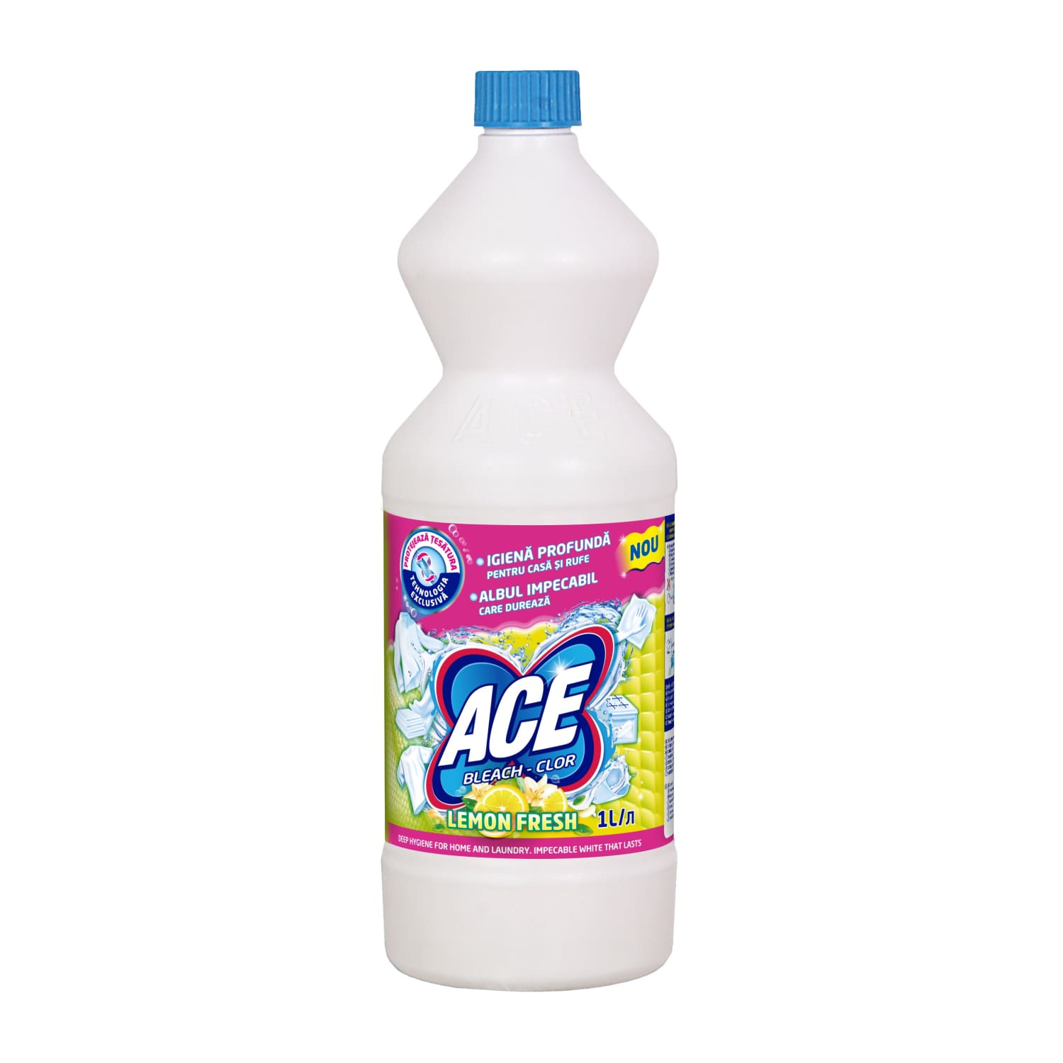 Жидкий отбеливатель с лимонным ароматом ACE LEMON, 1 л