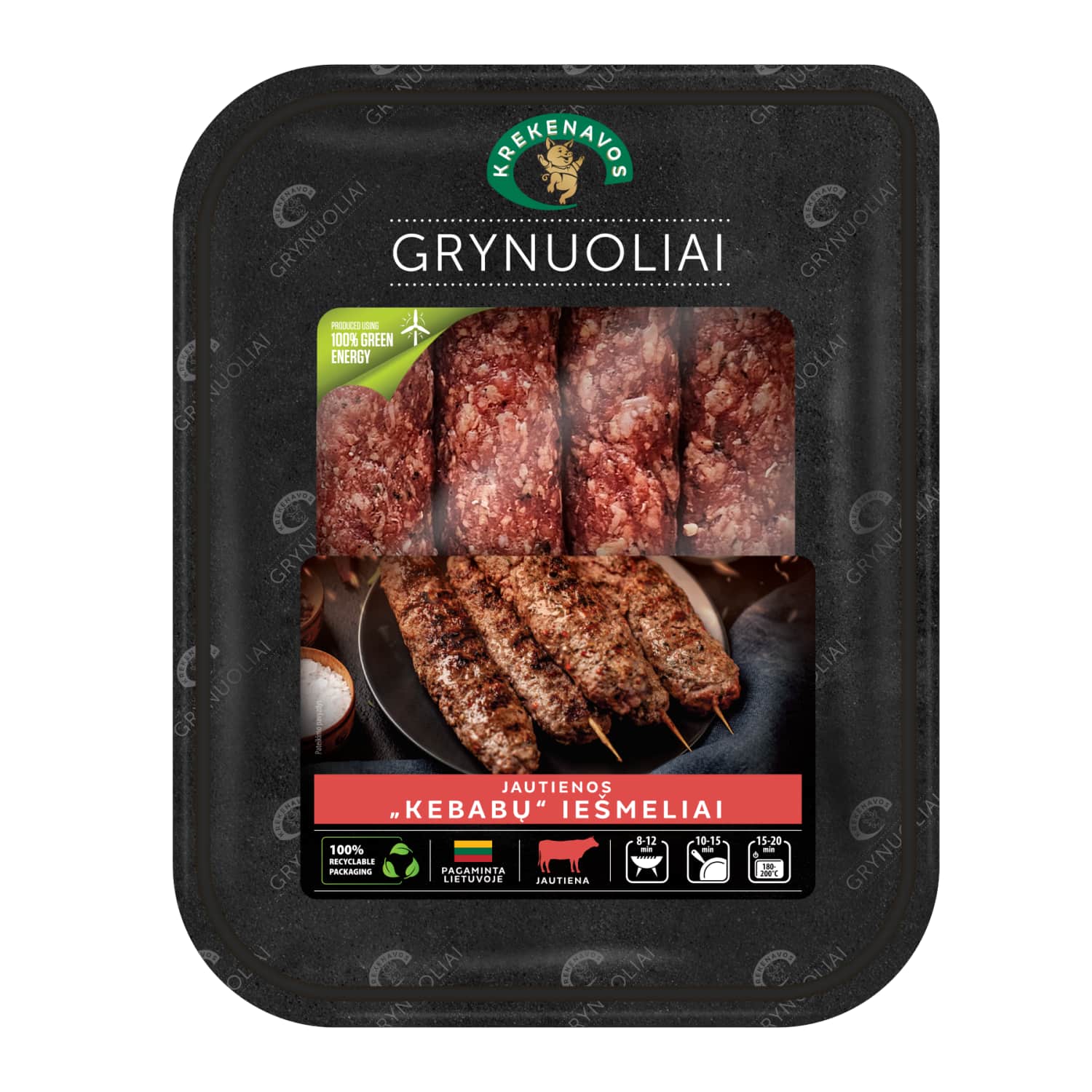 Atš. jaut. kebabų iešmeliai GRYNUOLIAI, 260 g