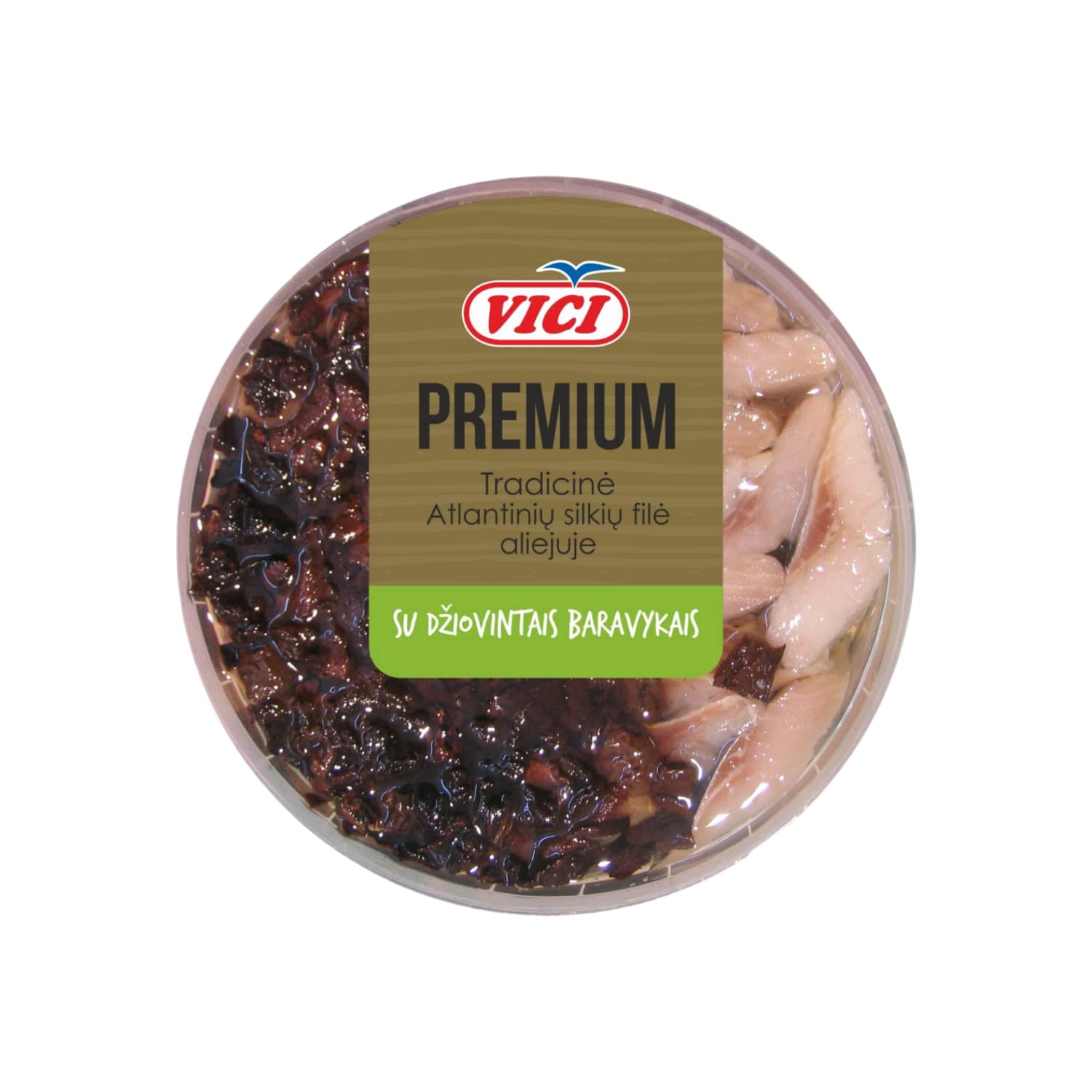 Herring fillet pieces with porcini in oil VIČI, 210g
