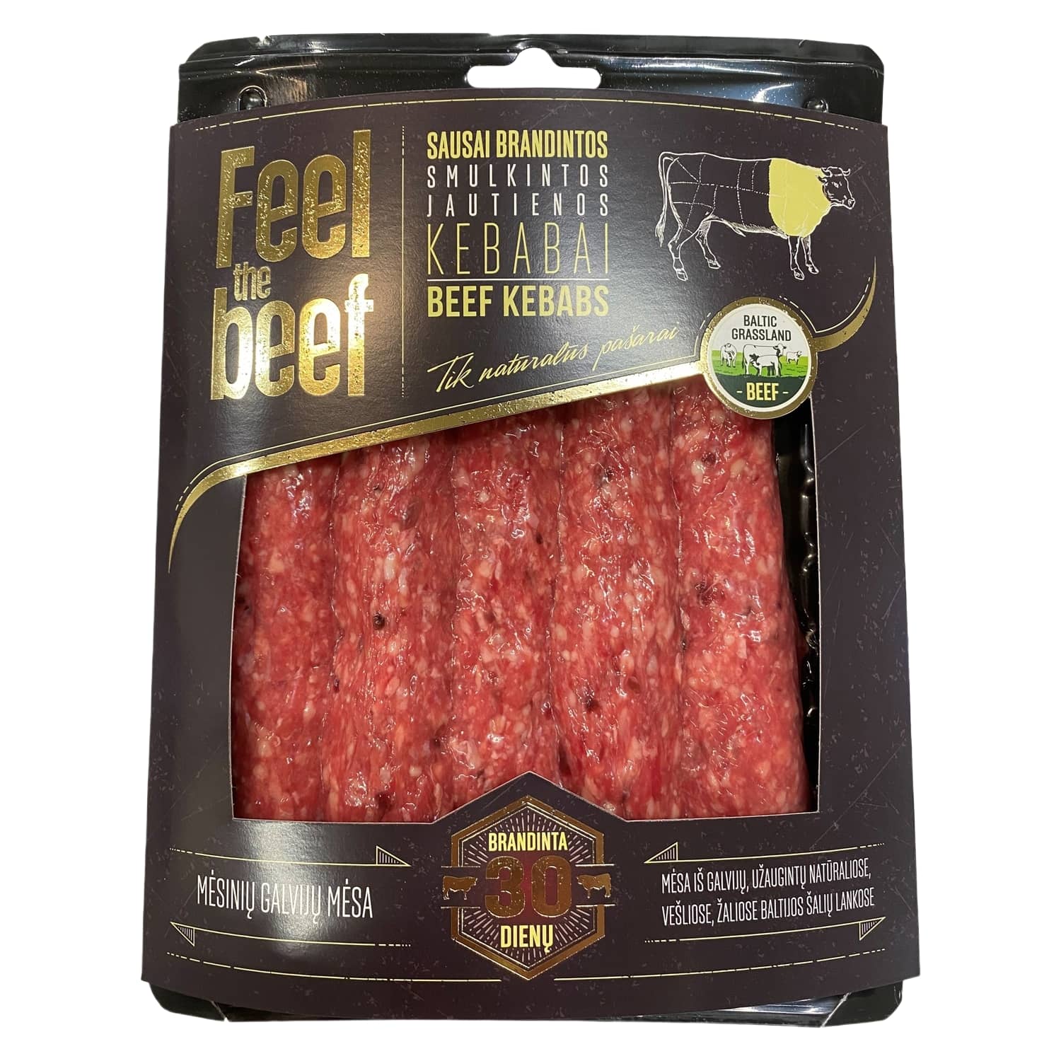 Br. sm. jaut.kebabai FEEL THE BEEF, 500g