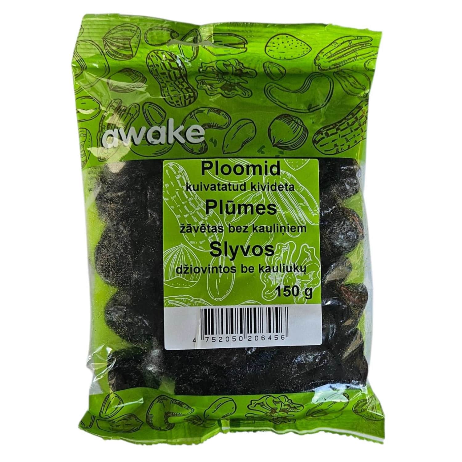 Сушеные сливы без косточек AWAKE, 150 г