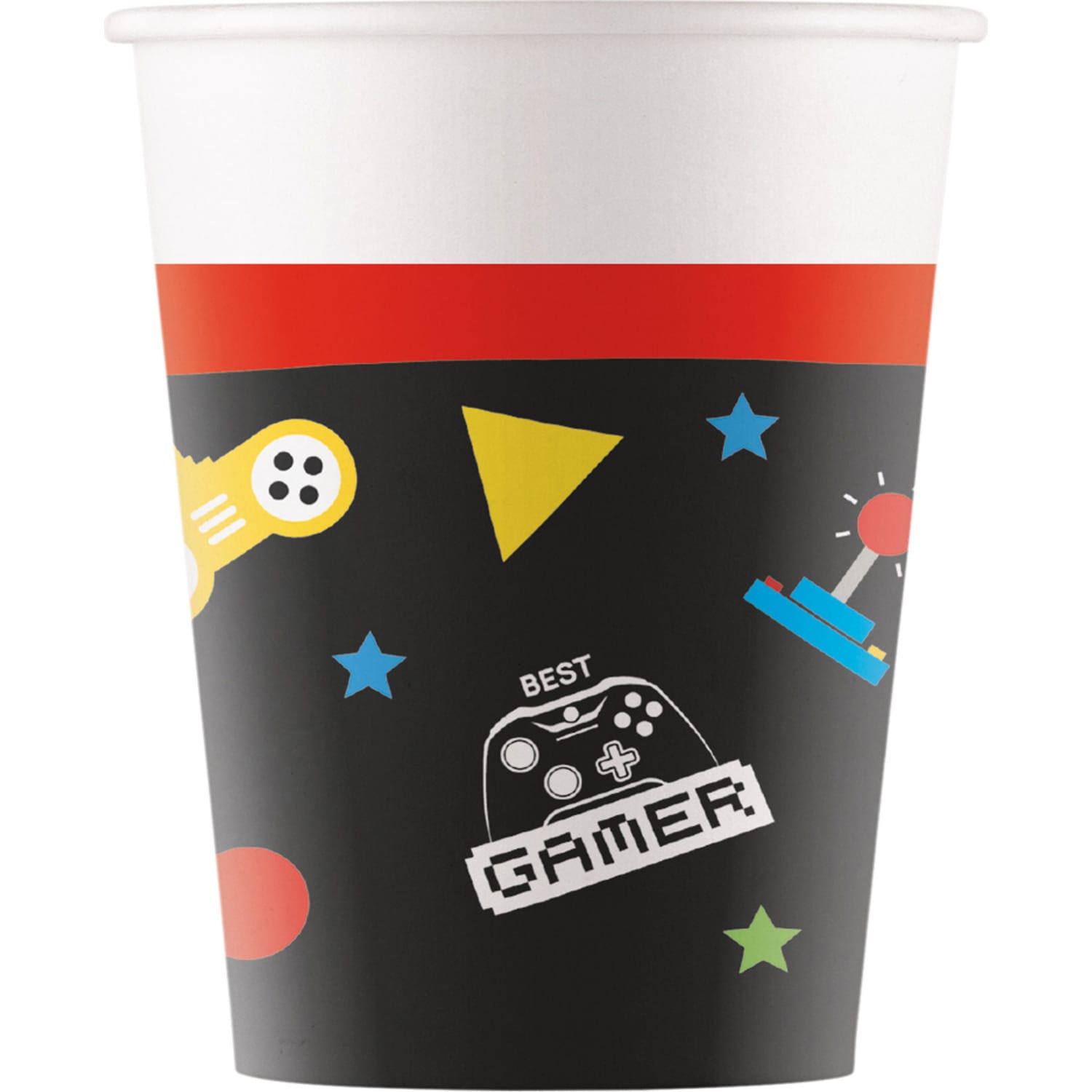 Popier. puodeliai GAMING FSC, 200 ml, 8 vnt.