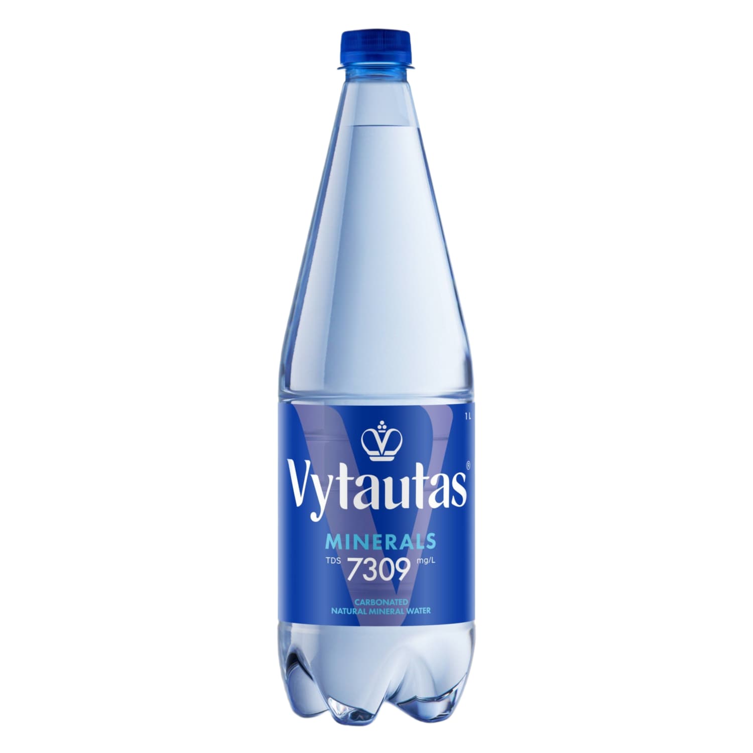 Carbonated natural mineral water VYTAUTAS, 1 l