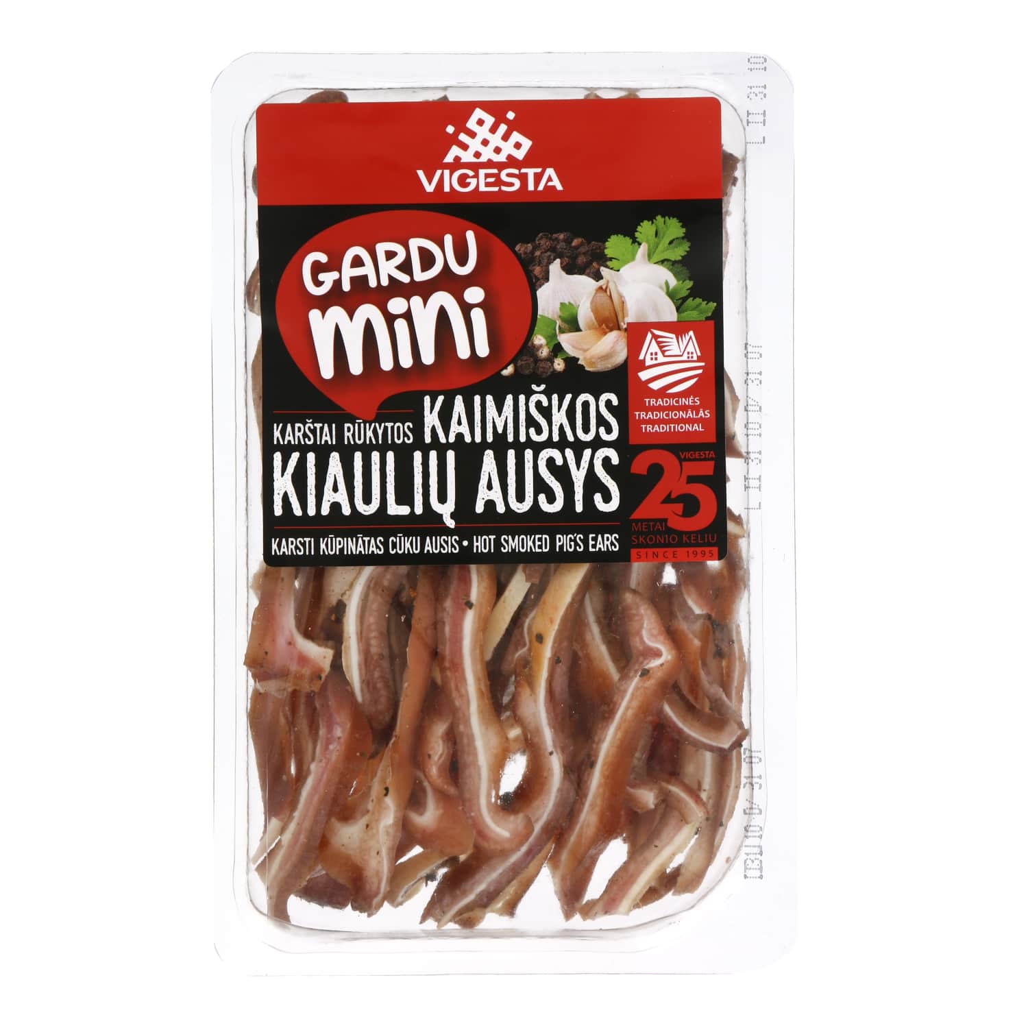 Smoked rustic pork ears VIGESTA, 170 g