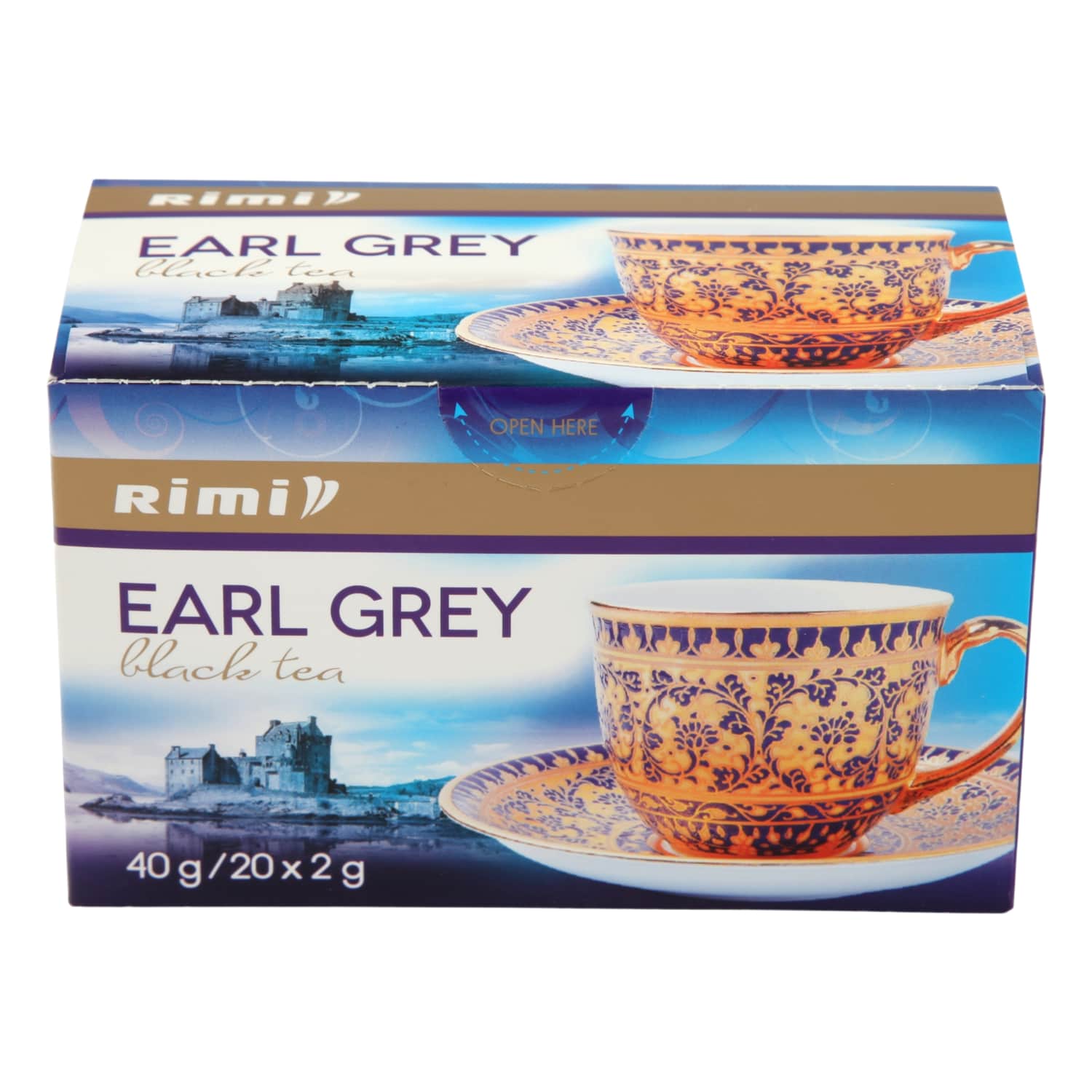 Чёрный чай RIMI EARL GREY, 20 шт., 40 г