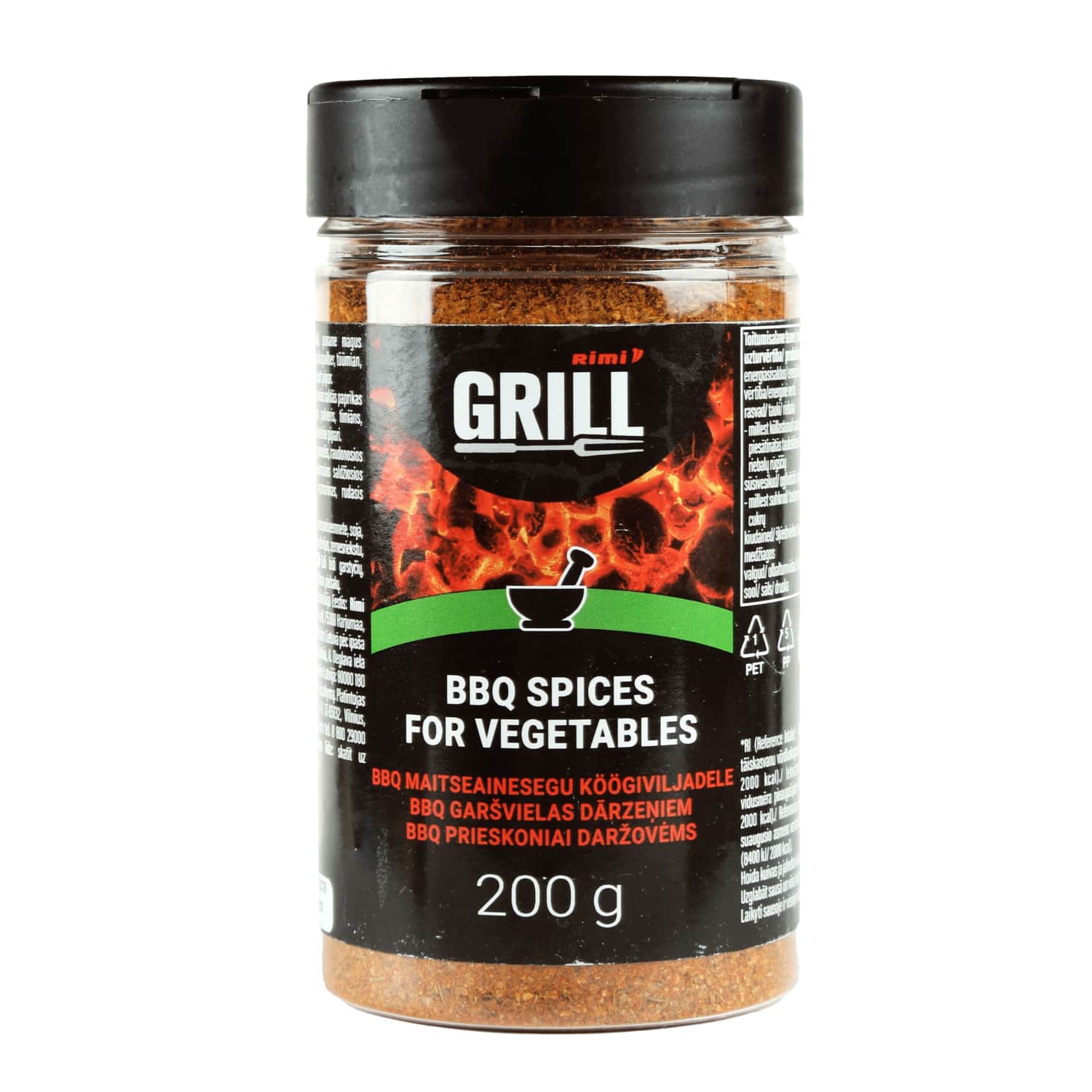 BBQ prieskoniai daržovėms RIMI, 200 g