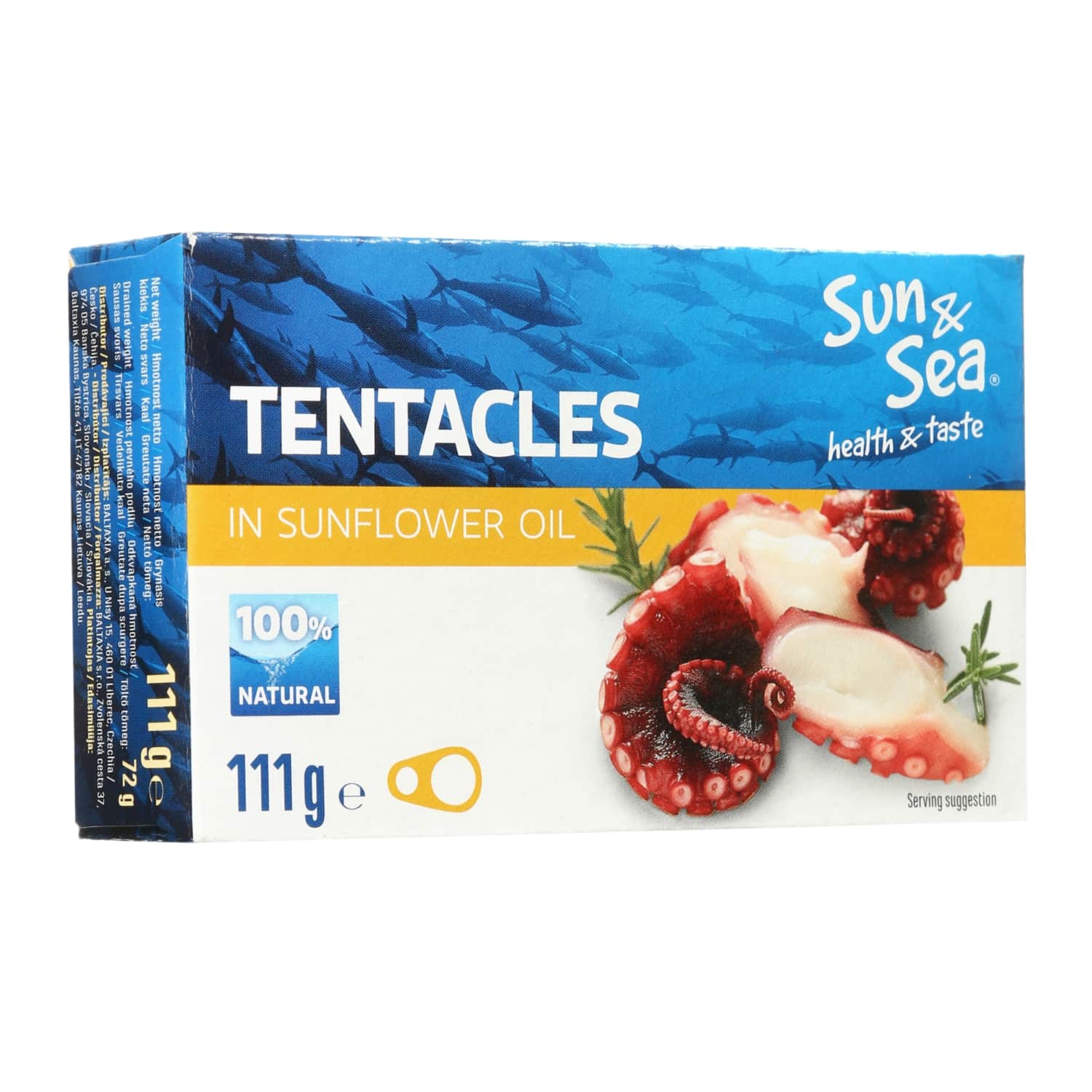 Щупальца осьминога в масле SUN&SEA, 111 г