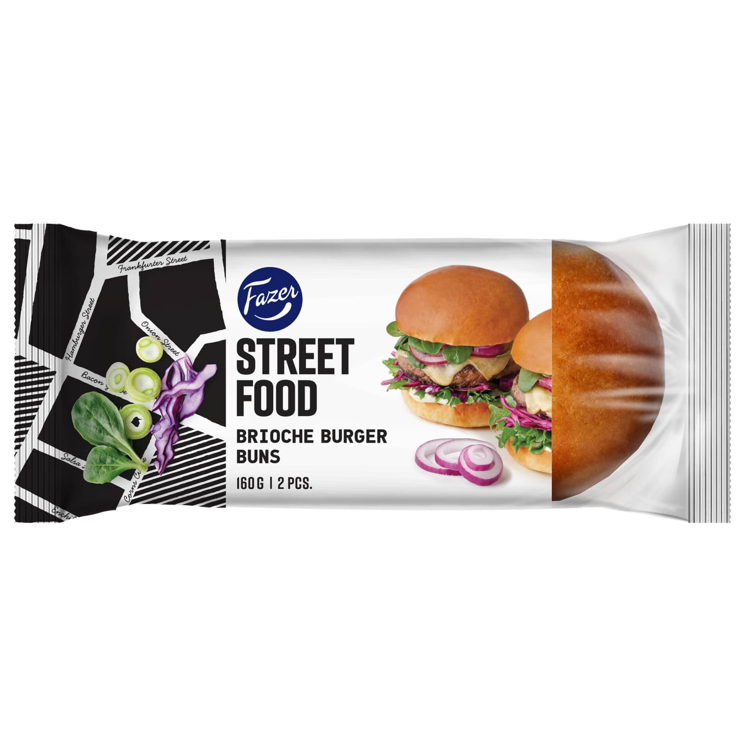 Булочки для бургеров STREET FOOD, 160 г