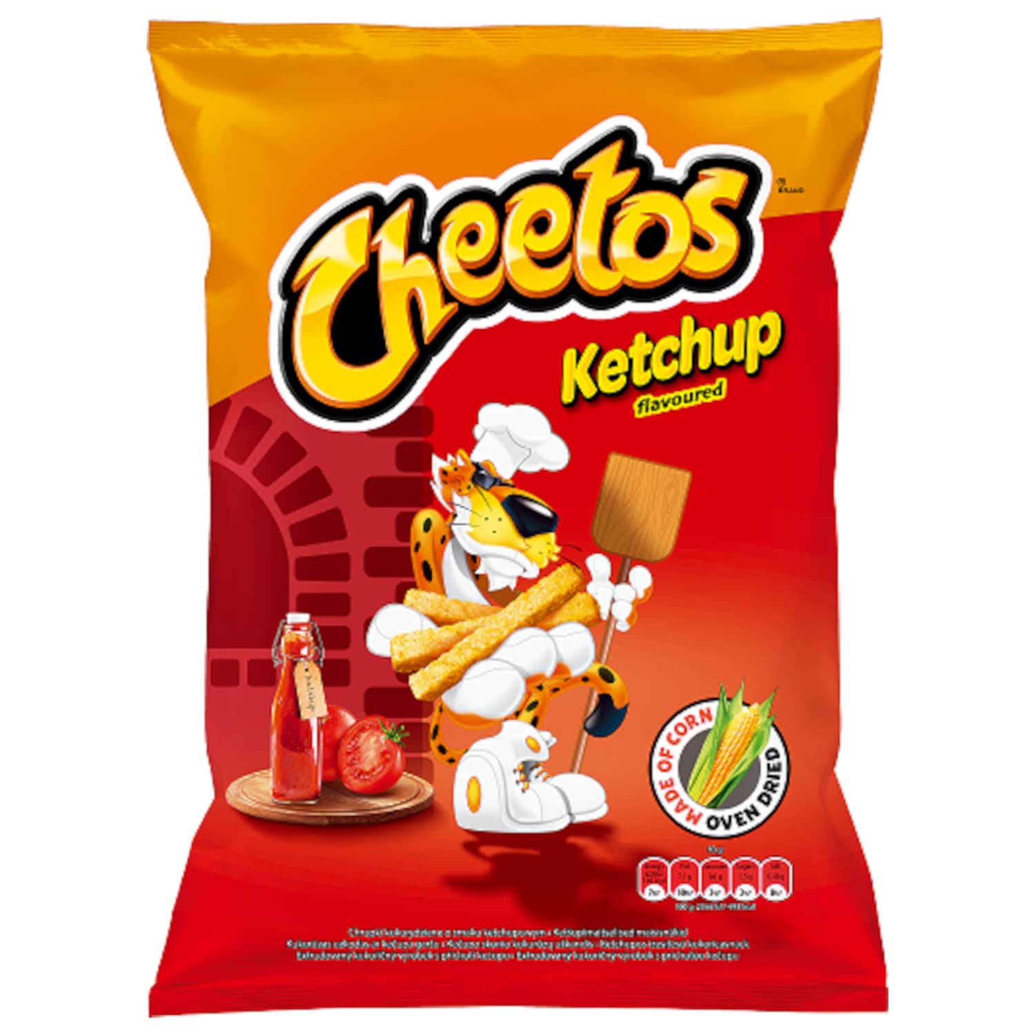 Вкус кетчупа кукурузная закуска CHEETOS, 165г