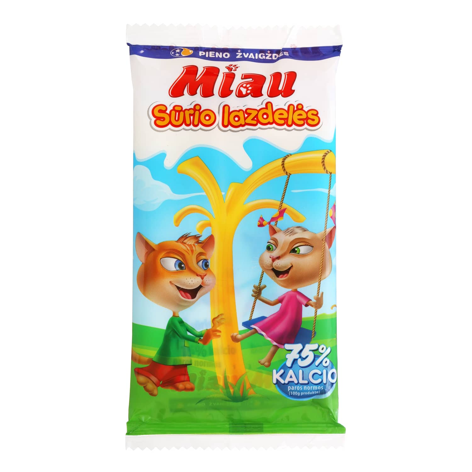 Tearable cheese sticks MIAU, 40% fat, 100g