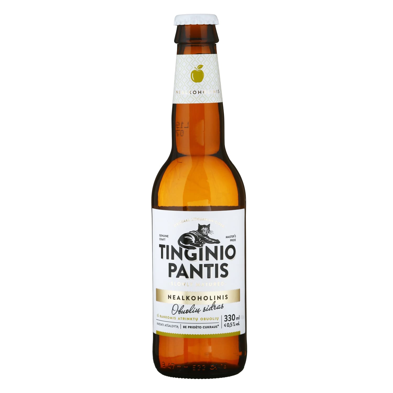 Non-alc. cider TINGINIO PANTIS, 0.33 l can