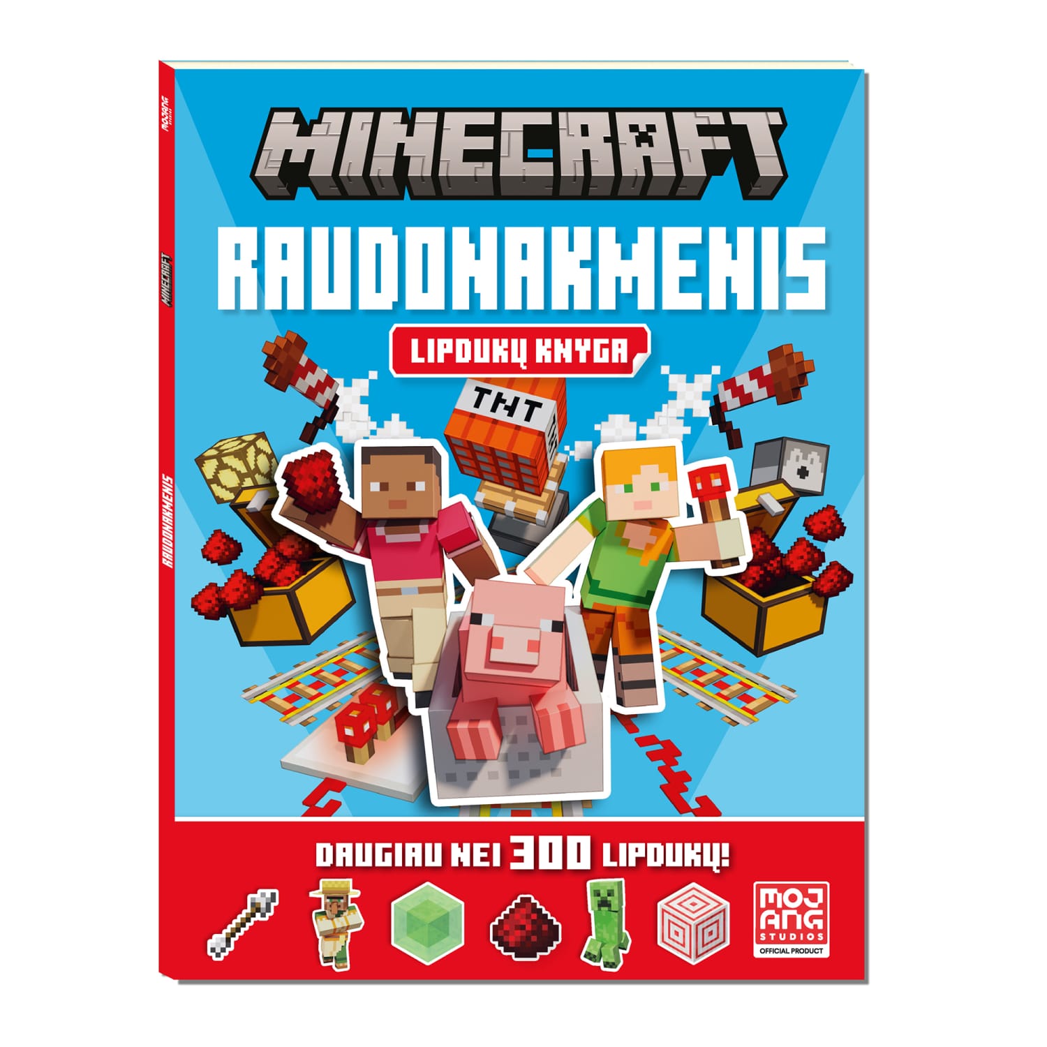 Spalv. kn. MINECRAFT. RAUDONAKM. LIPD.