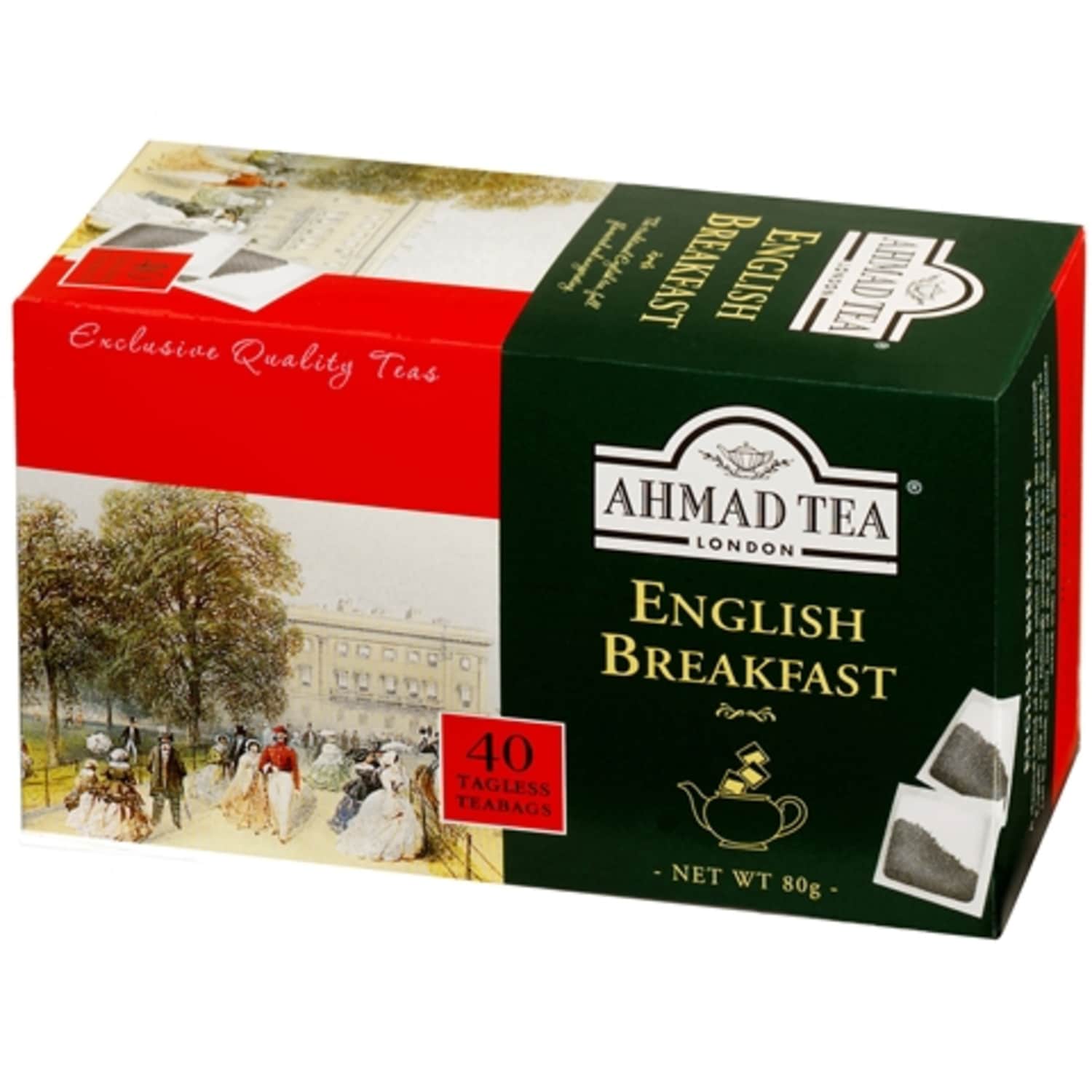 Juodoji arbata AHMAD ENGLISH, 40 pak. 80 g