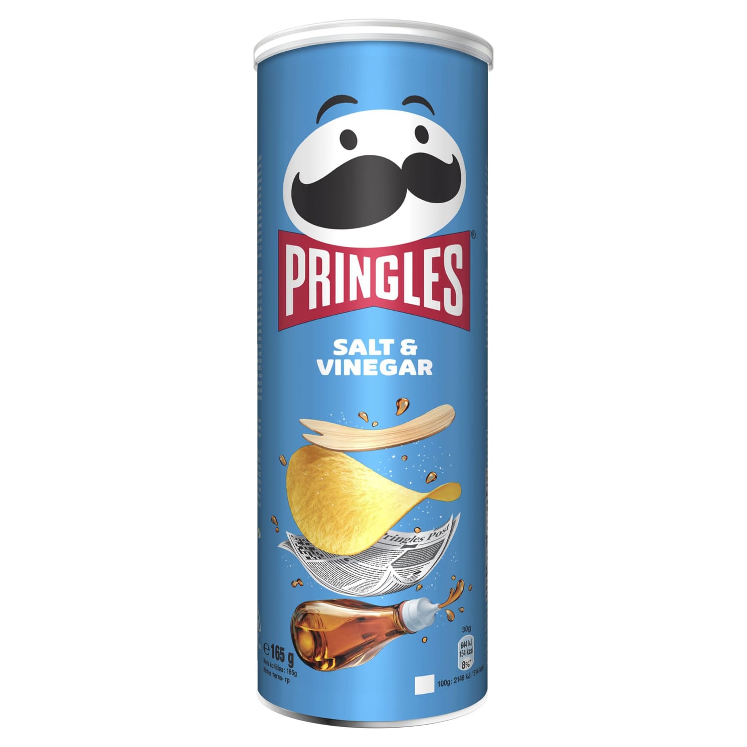 Картофельные чипсы PRINGLES СОЛЬ И УКСУС, 165 g