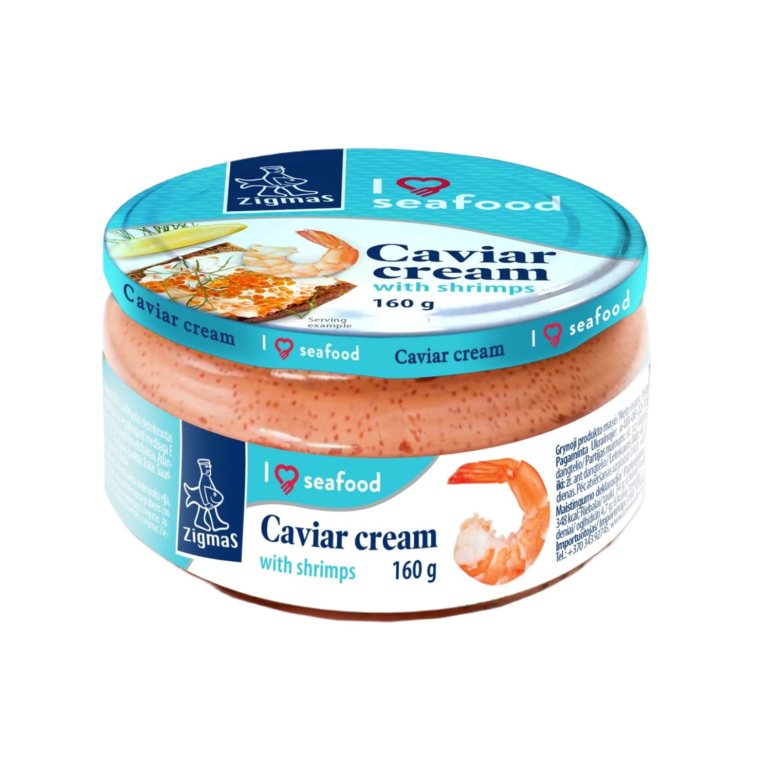 Spread with caviar and shrimp ZIGMAS, 160 g