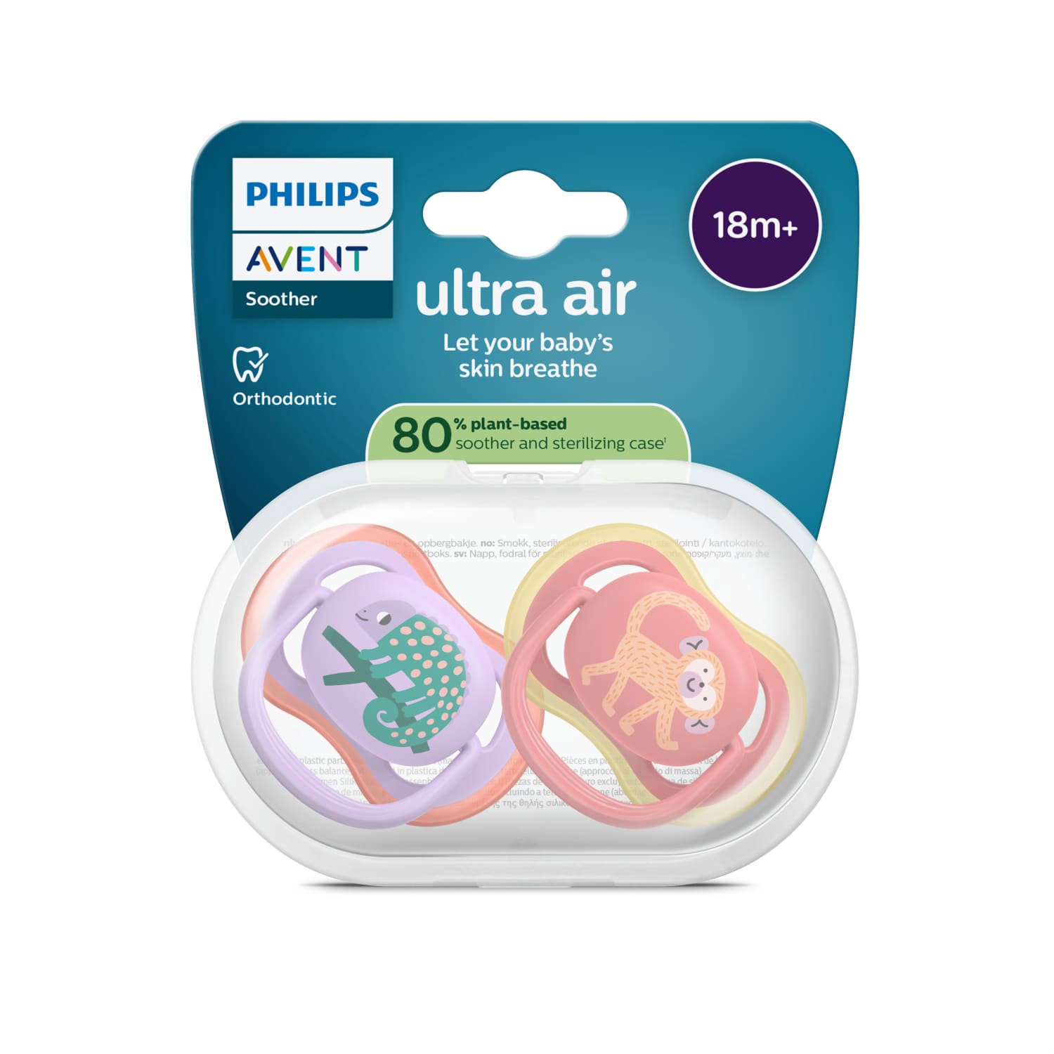 Čiul. PHILIPS AVENT ULTRA AIR, 18 + m. 2 vnt.